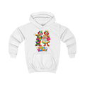Kids Hoodie — Colorful Cartoon Clown Twins "We’re Twins" Graphic