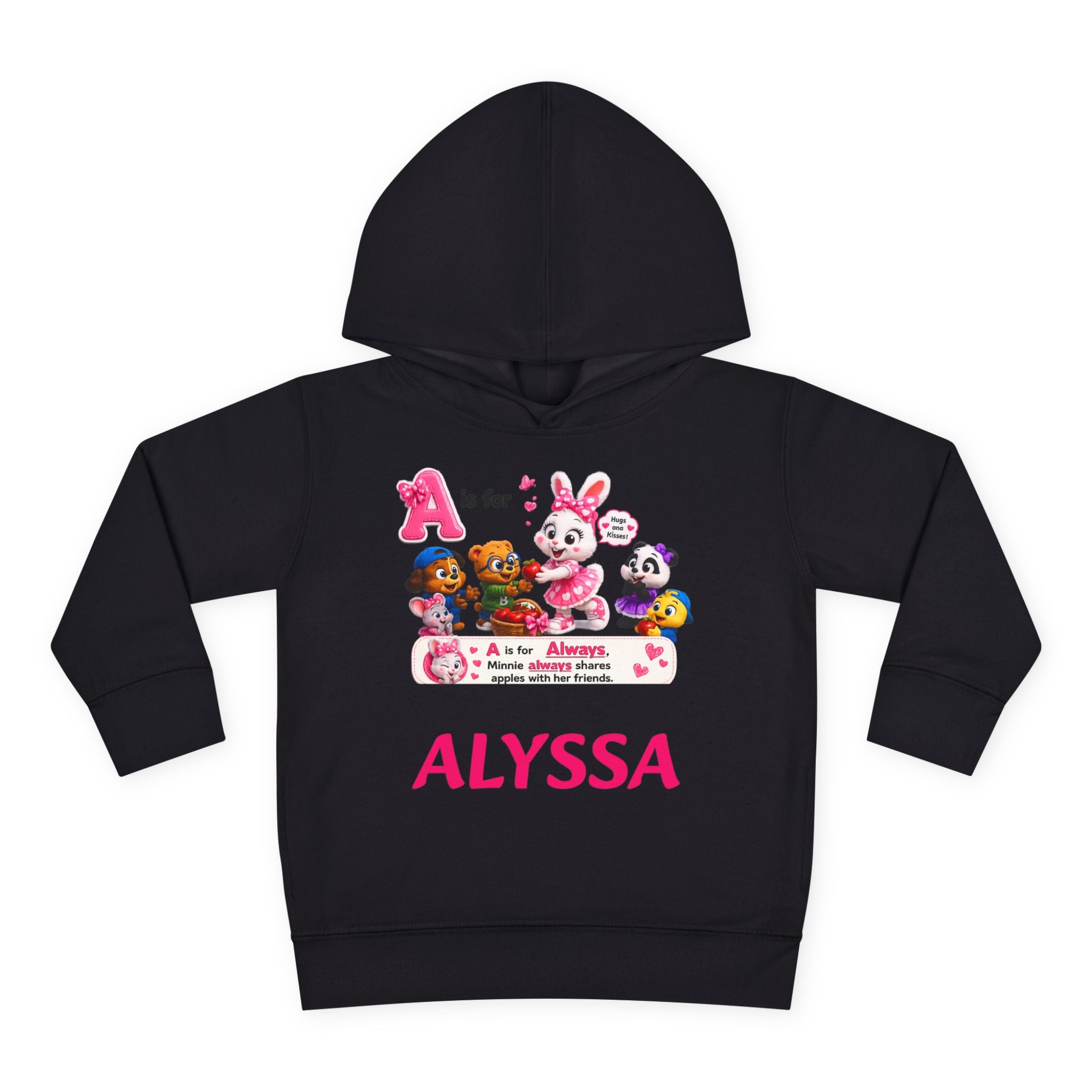 Personalized Paw Patrol Toddler Hoodie – "A is for Always" Name Sweatshirt