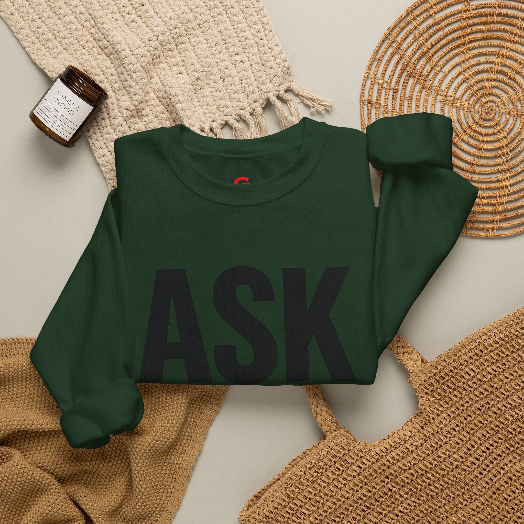 Ask Yourself Sweatshirt — Inspirational Christian Crewneck (Is God Saying Yes or No?)