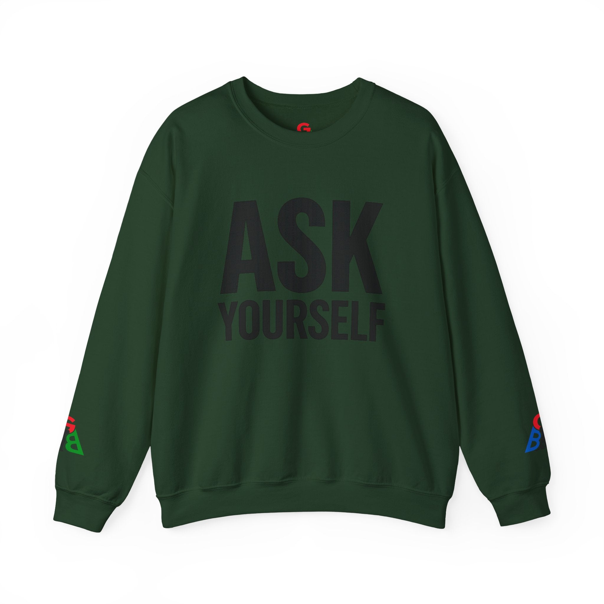Ask Yourself Sweatshirt — Inspirational Christian Crewneck (Is God Saying Yes or No?)