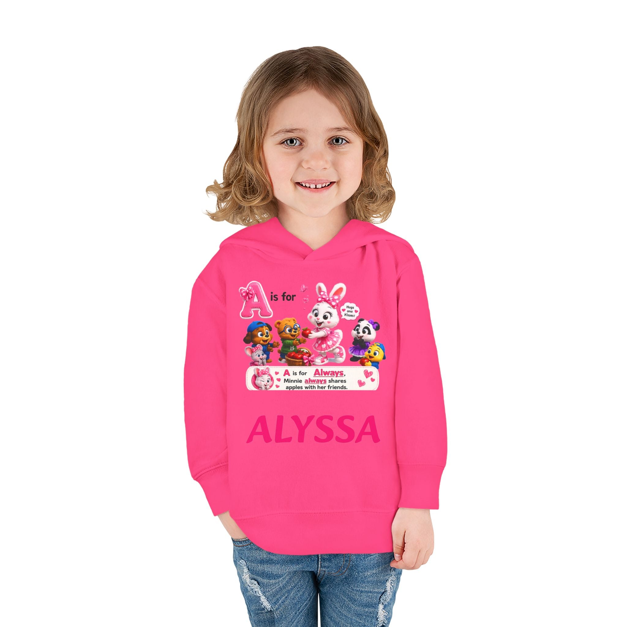 Personalized Paw Patrol Toddler Hoodie – "A is for Always" Name Sweatshirt