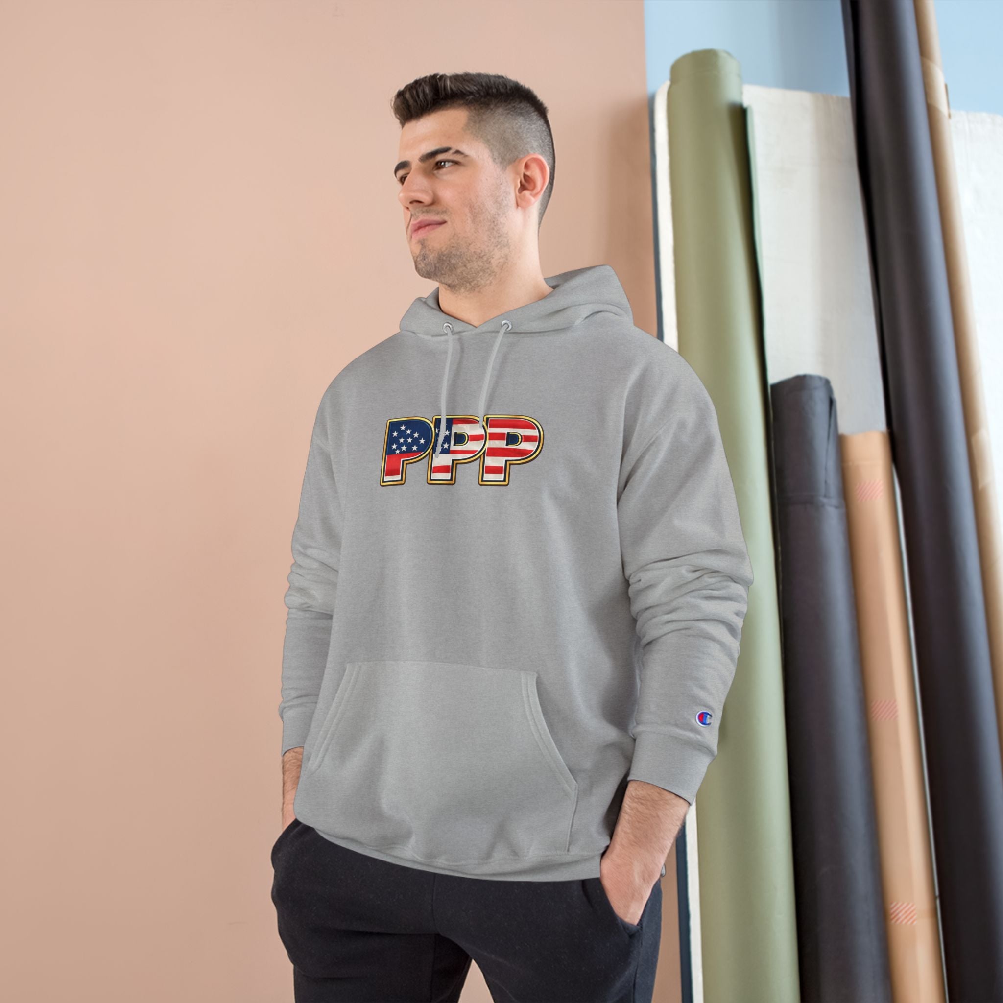 Horse Pet Parent Hoodie — “I’m A Proud Pet Parent” American Flag Logo