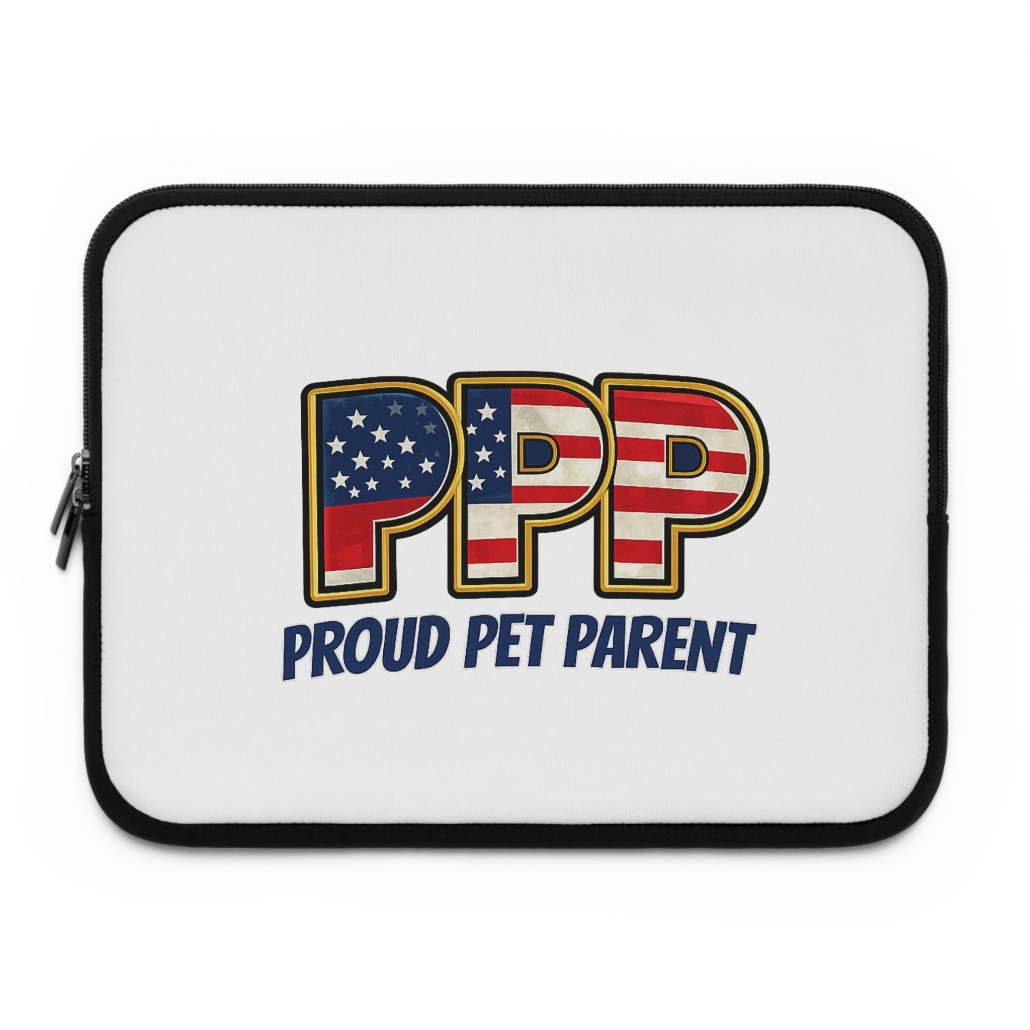 Proud Pet Parent (PPP) American Flag Laptop Sleeve