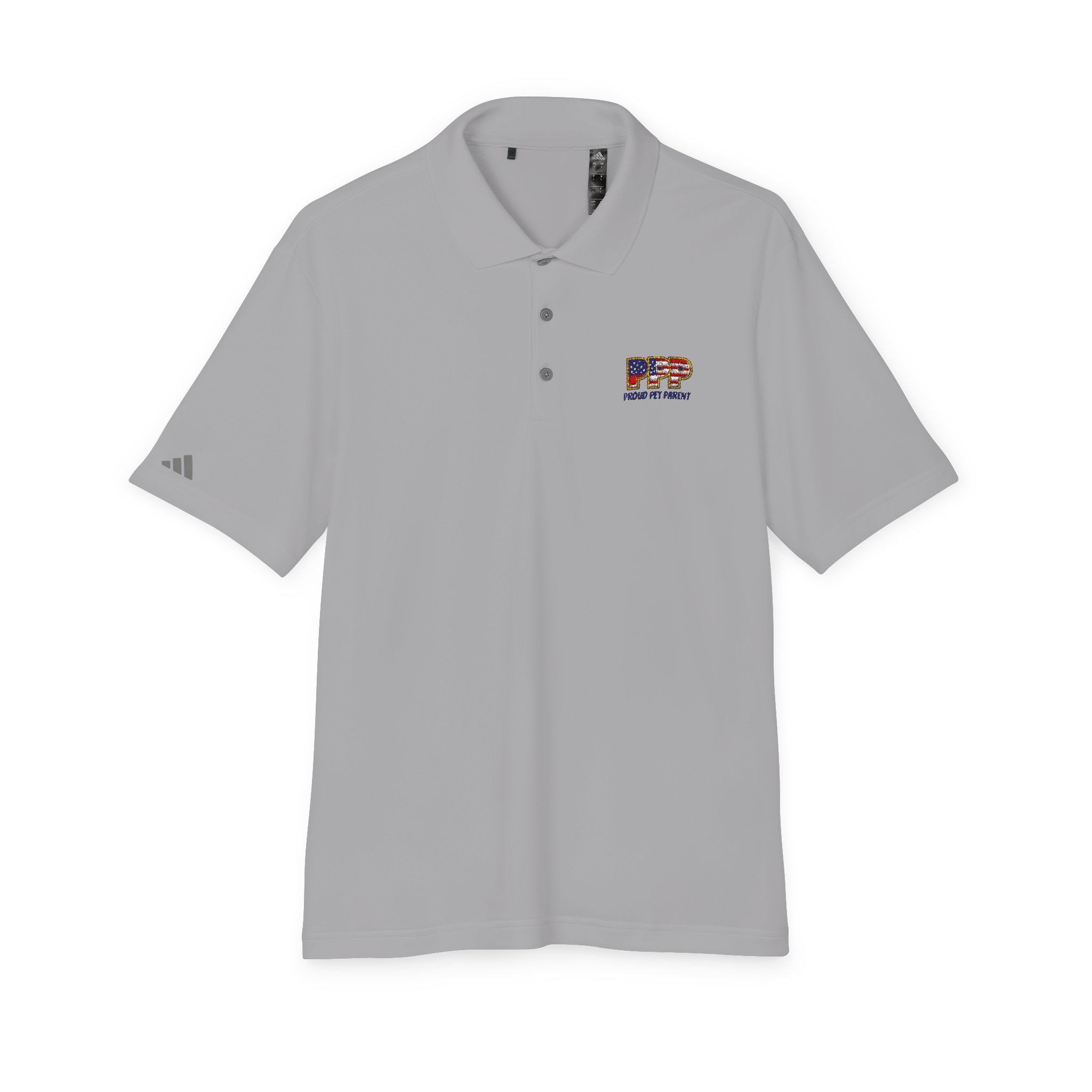 Performance Polo — Small 'RFP' Retro Flag Logo Chest