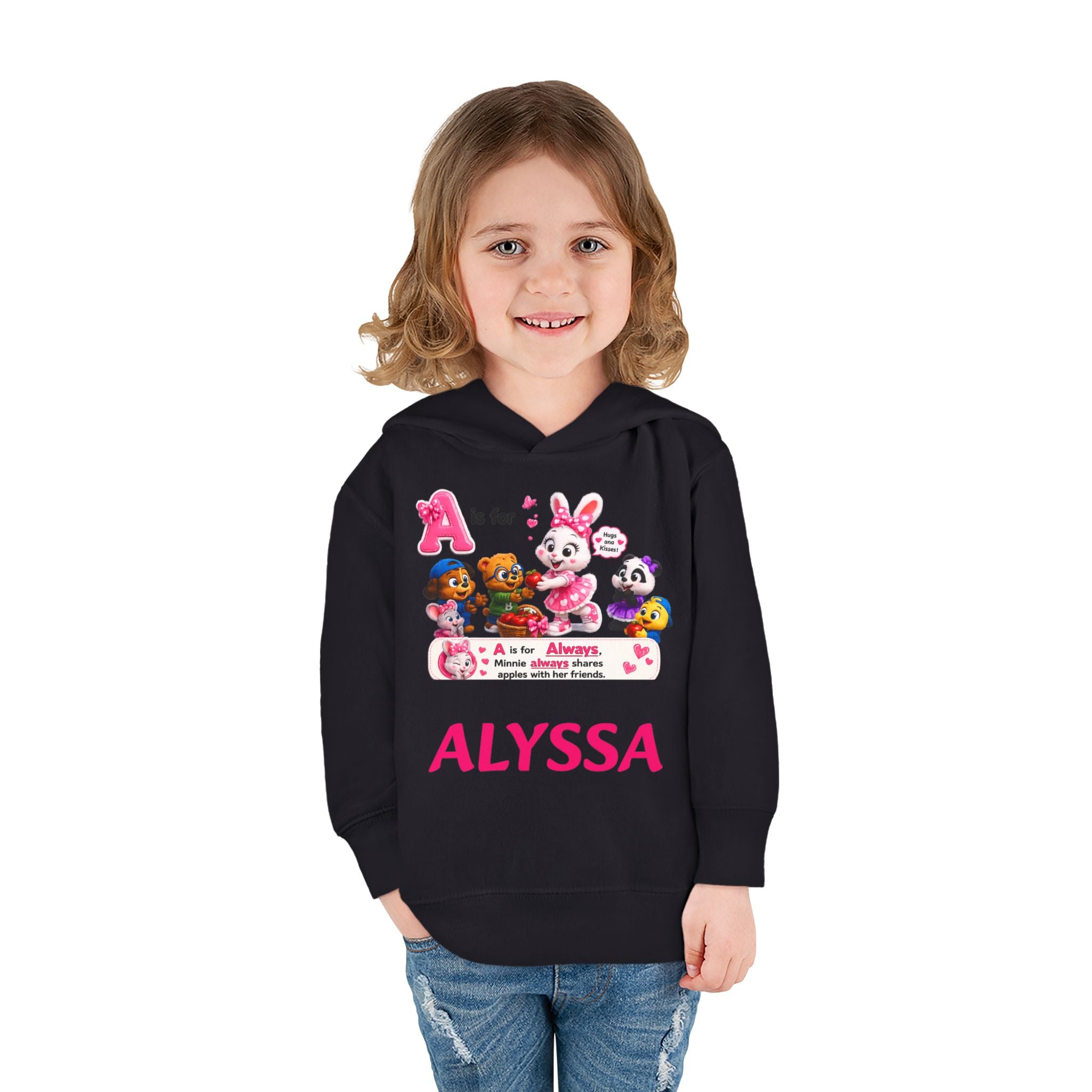 Personalized Paw Patrol Toddler Hoodie – "A is for Always" Name Sweatshirt