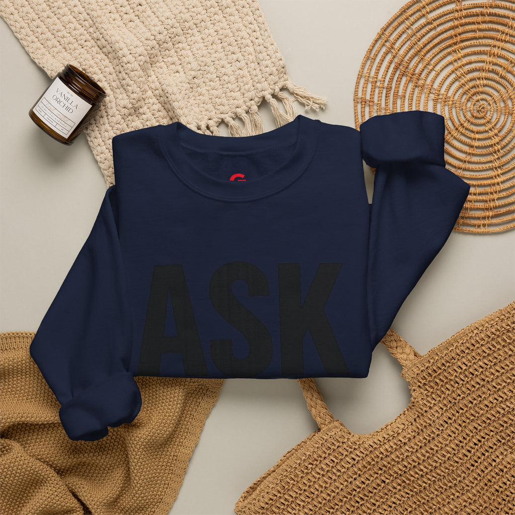 Ask Yourself Sweatshirt — Inspirational Christian Crewneck (Is God Saying Yes or No?)