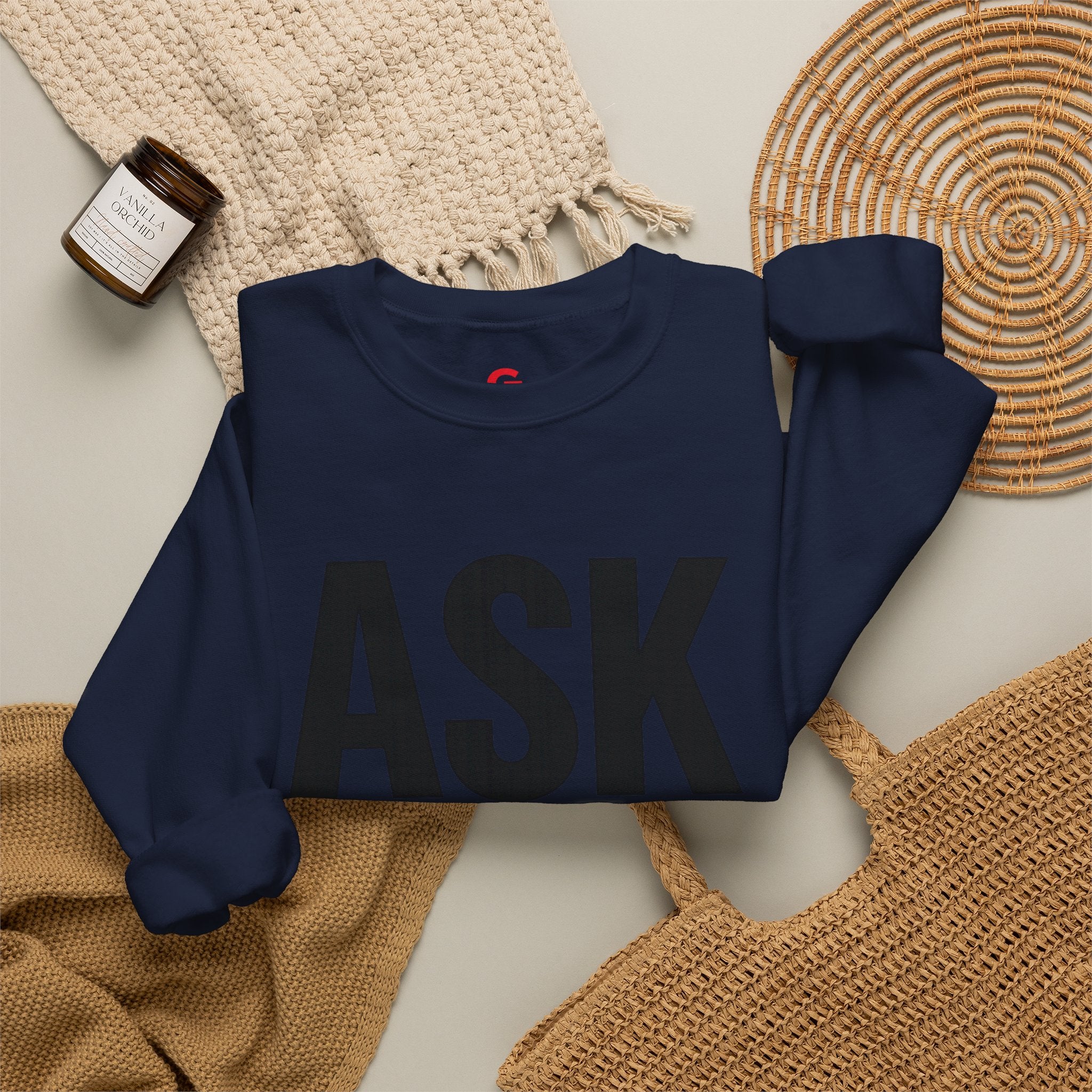 Ask Yourself Sweatshirt — Inspirational Christian Crewneck (Is God Saying Yes or No?)