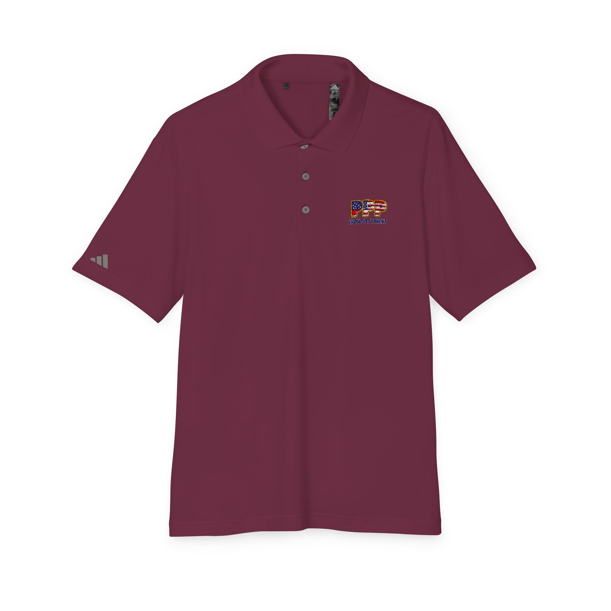Performance Polo — Small 'RFP' Retro Flag Logo Chest