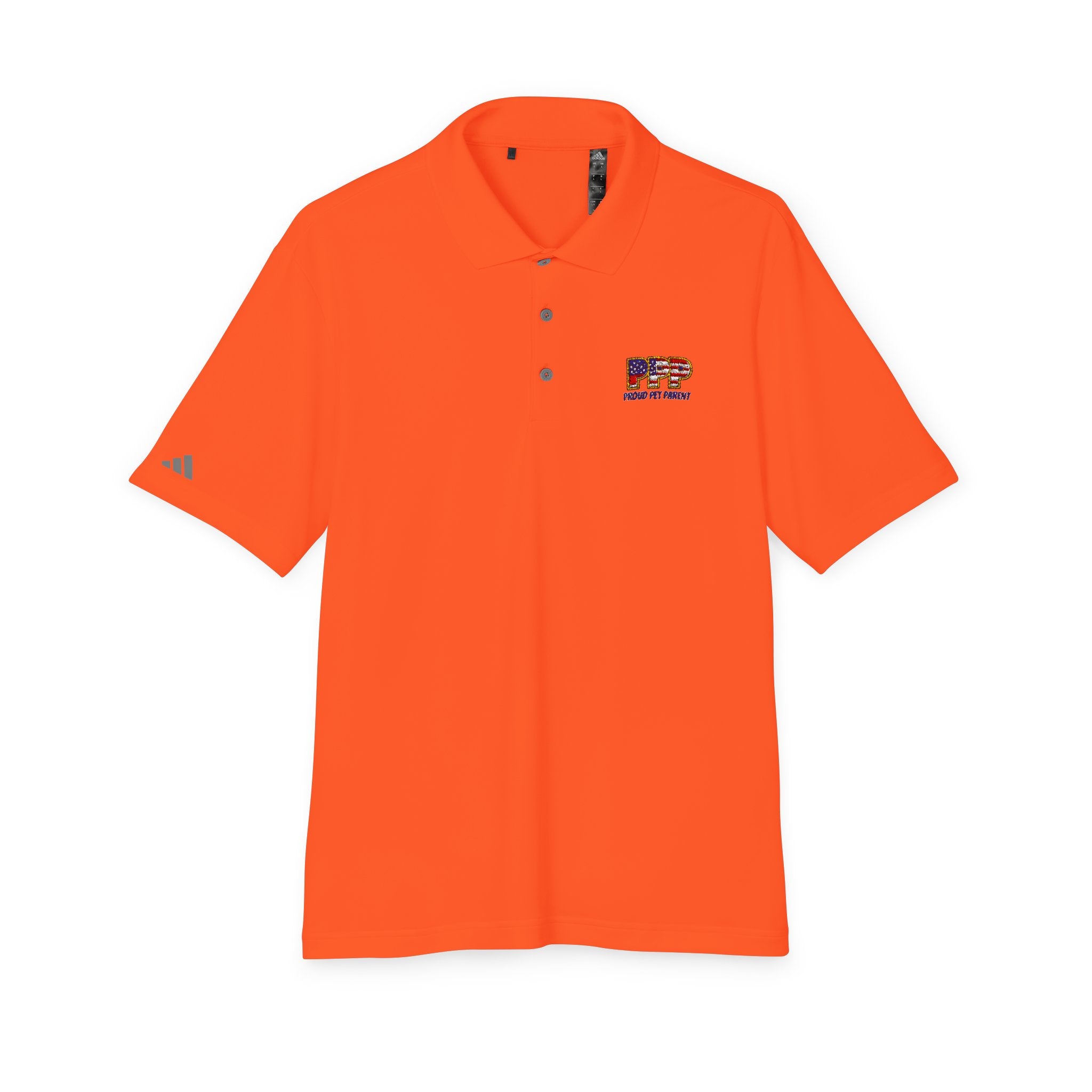 Performance Polo — Small 'RFP' Retro Flag Logo Chest
