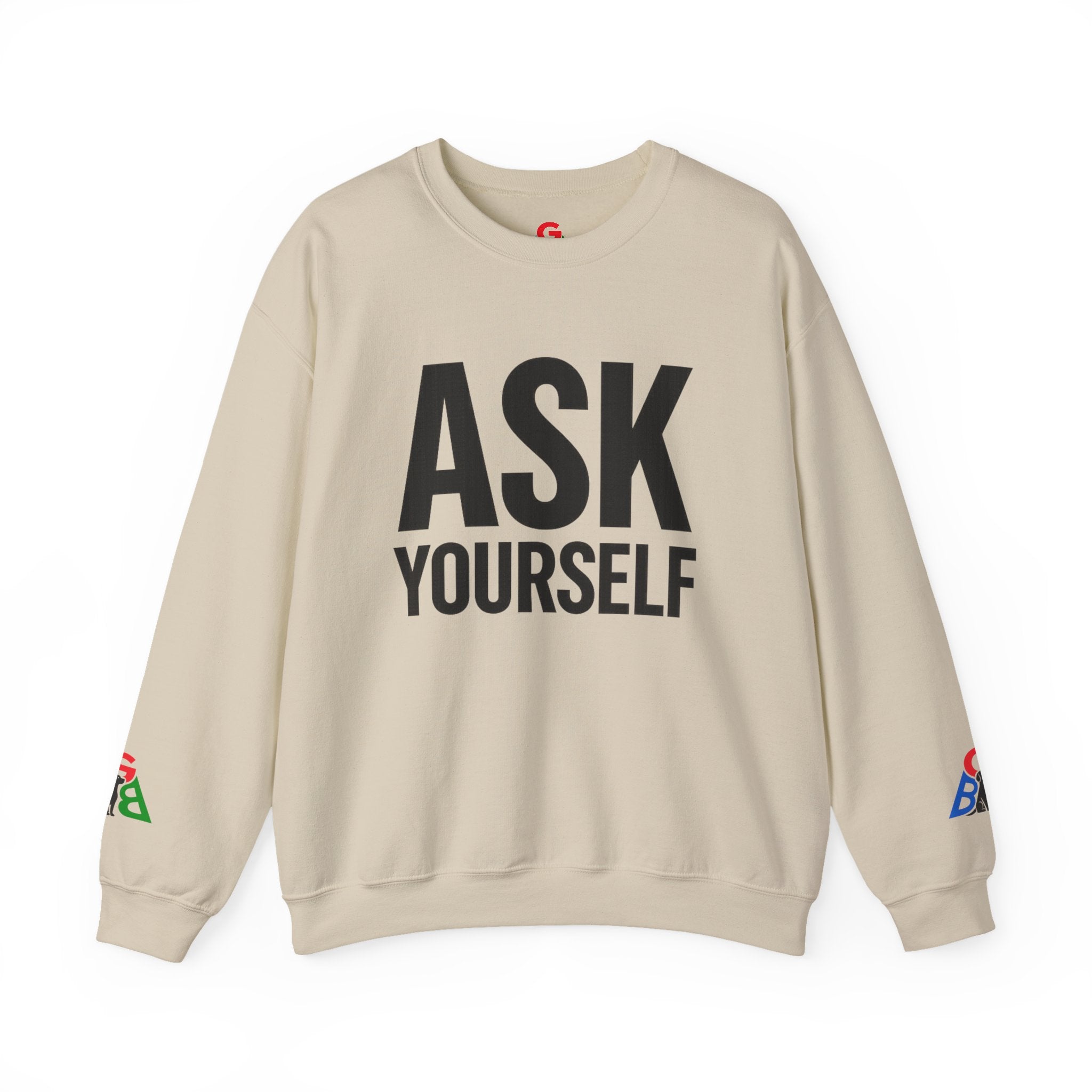 Ask Yourself Sweatshirt — Inspirational Christian Crewneck (Is God Saying Yes or No?)