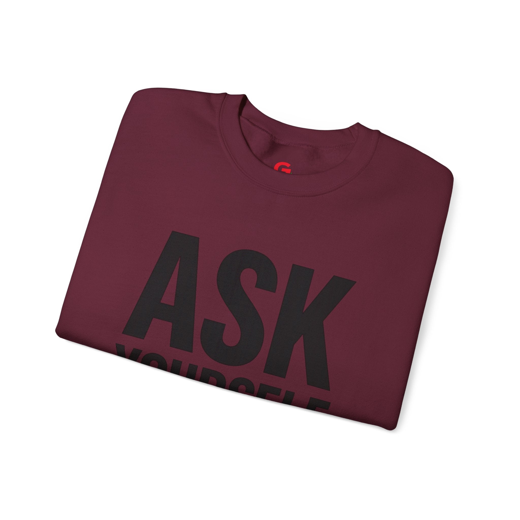Ask Yourself Sweatshirt — Inspirational Christian Crewneck (Is God Saying Yes or No?)