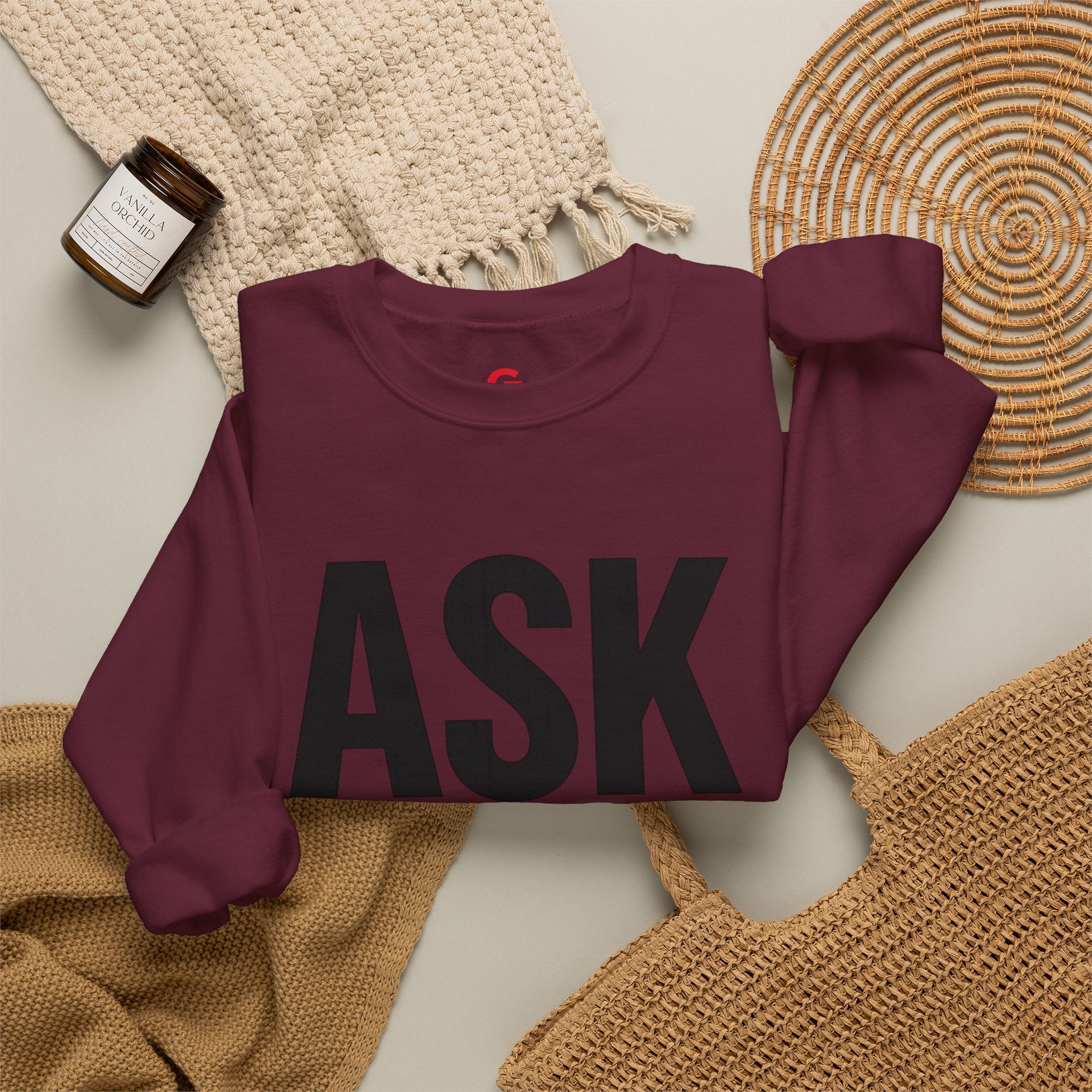 Ask Yourself Sweatshirt — Inspirational Christian Crewneck (Is God Saying Yes or No?)