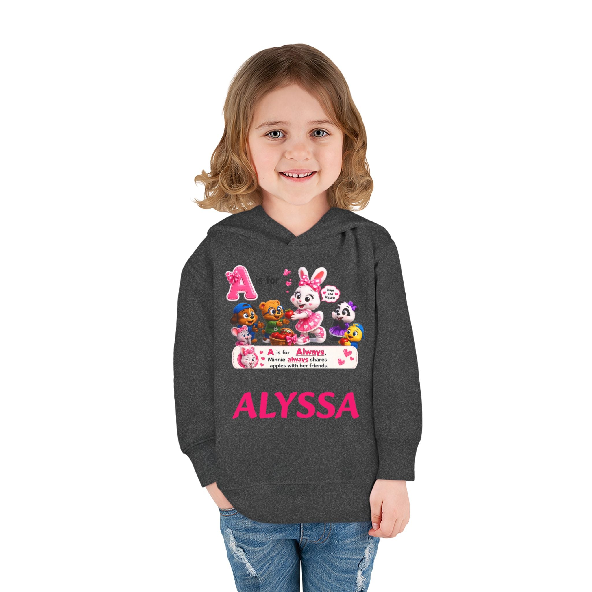 Personalized Paw Patrol Toddler Hoodie – "A is for Always" Name Sweatshirt