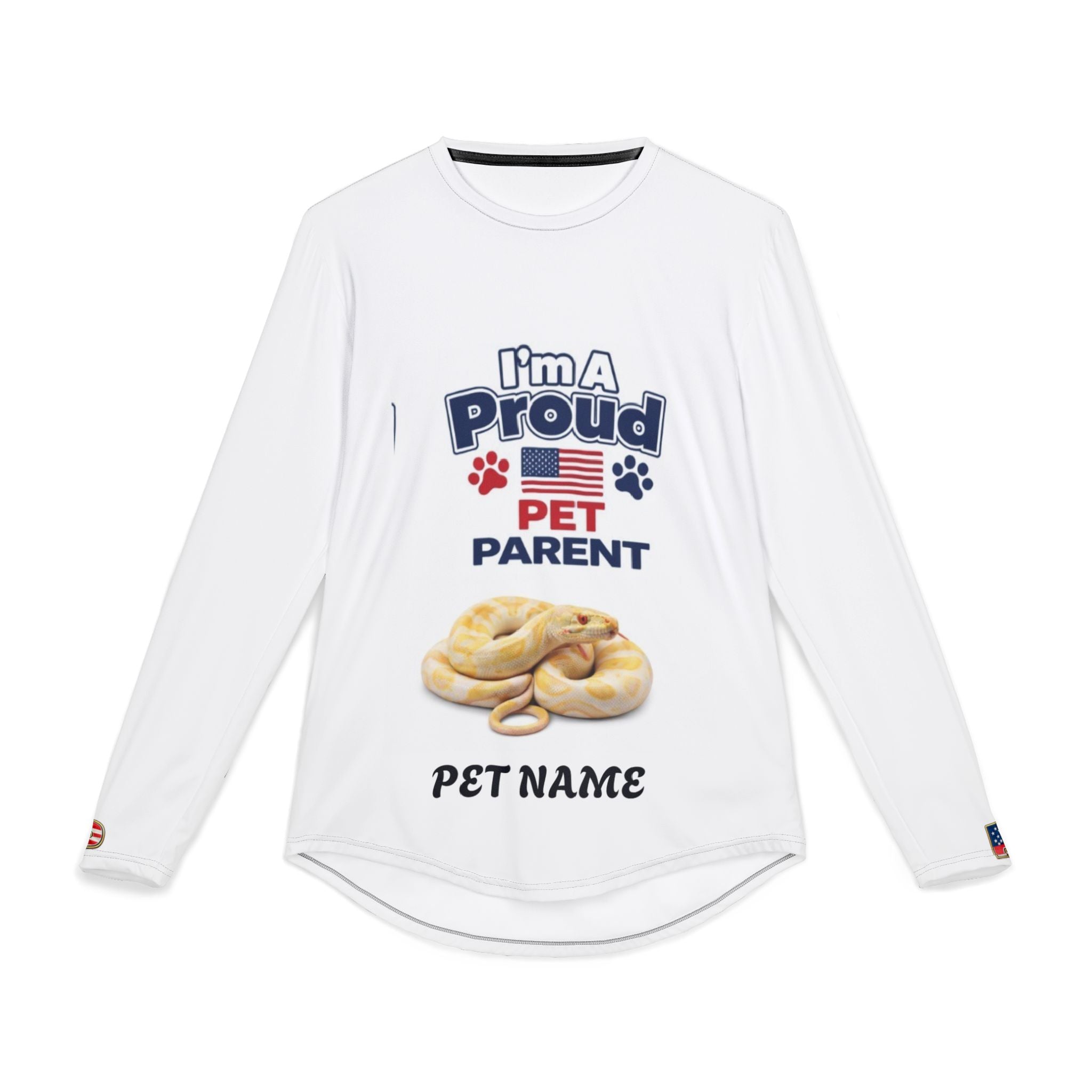 Proud Pet Parent Long Sleeve Shirt — Customizable Pet Name & Photo UV Protection