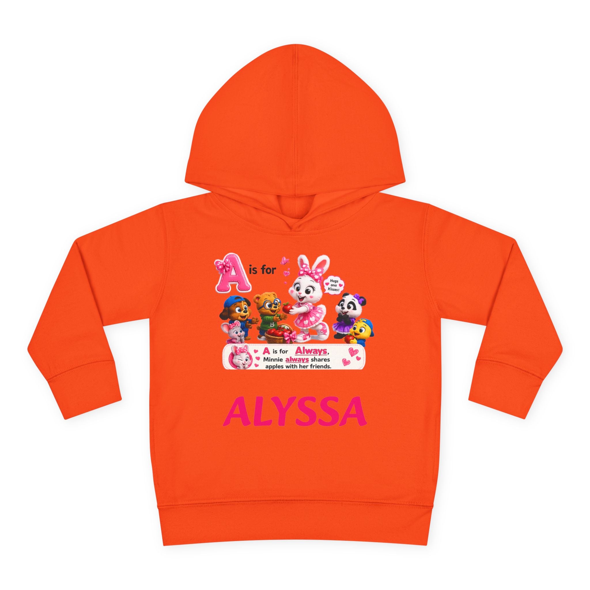 Personalized Paw Patrol Toddler Hoodie – "A is for Always" Name Sweatshirt