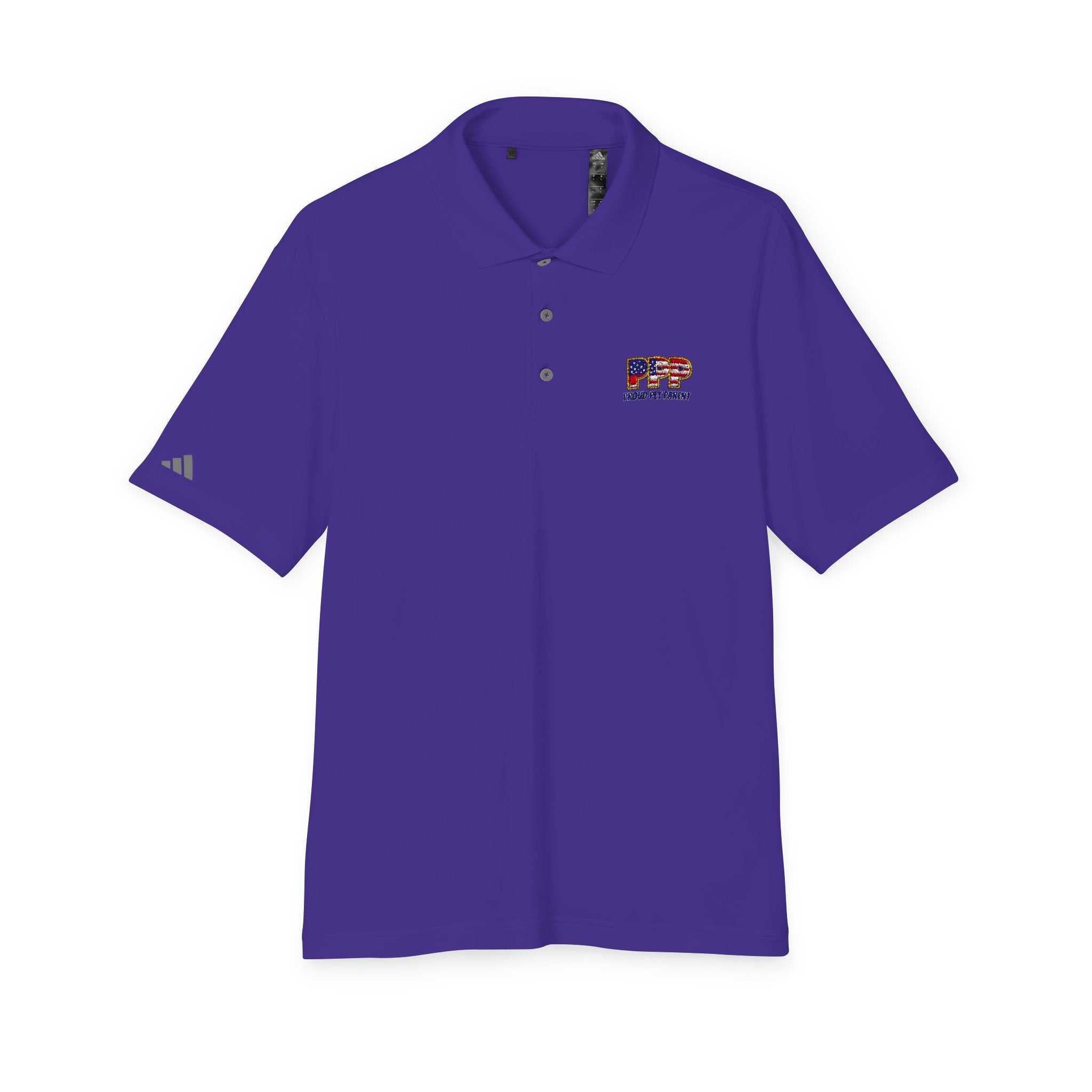 Performance Polo — Small 'RFP' Retro Flag Logo Chest