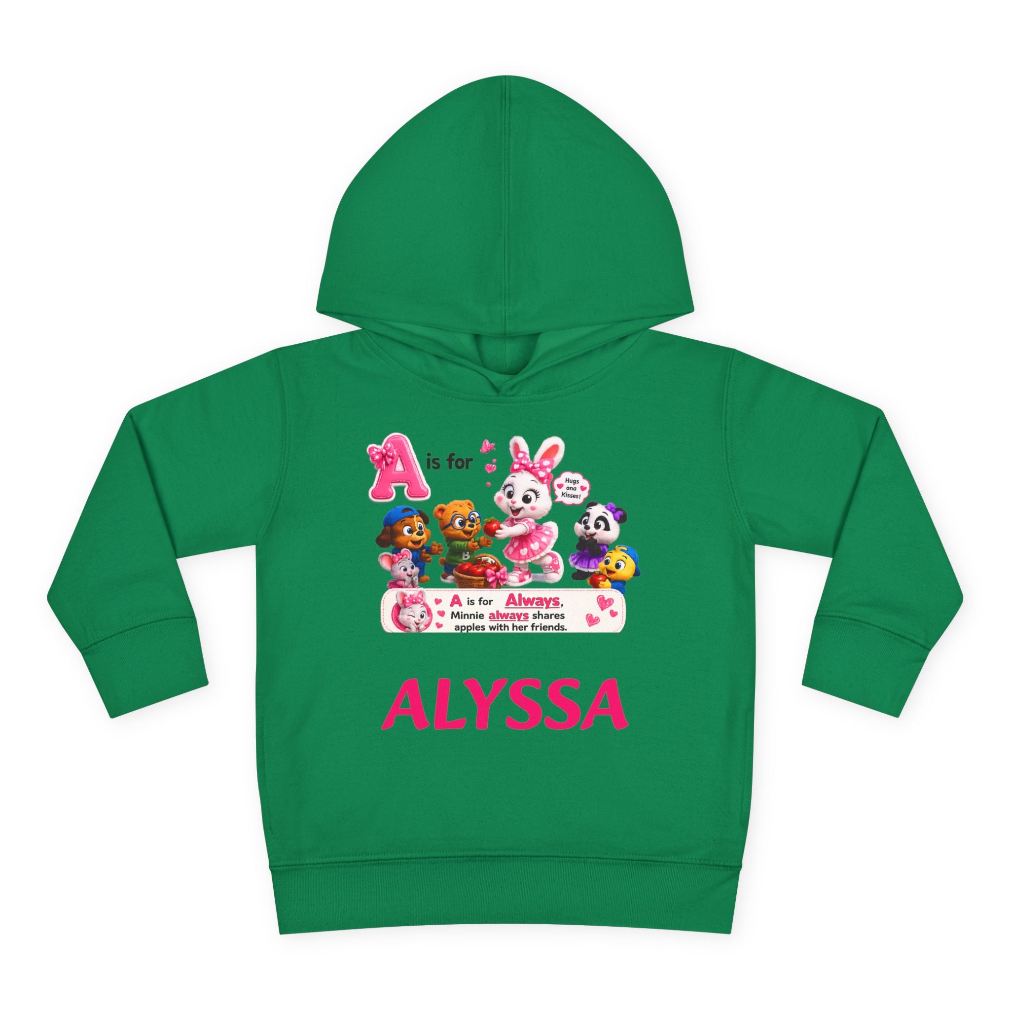 Personalized Paw Patrol Toddler Hoodie – "A is for Always" Name Sweatshirt