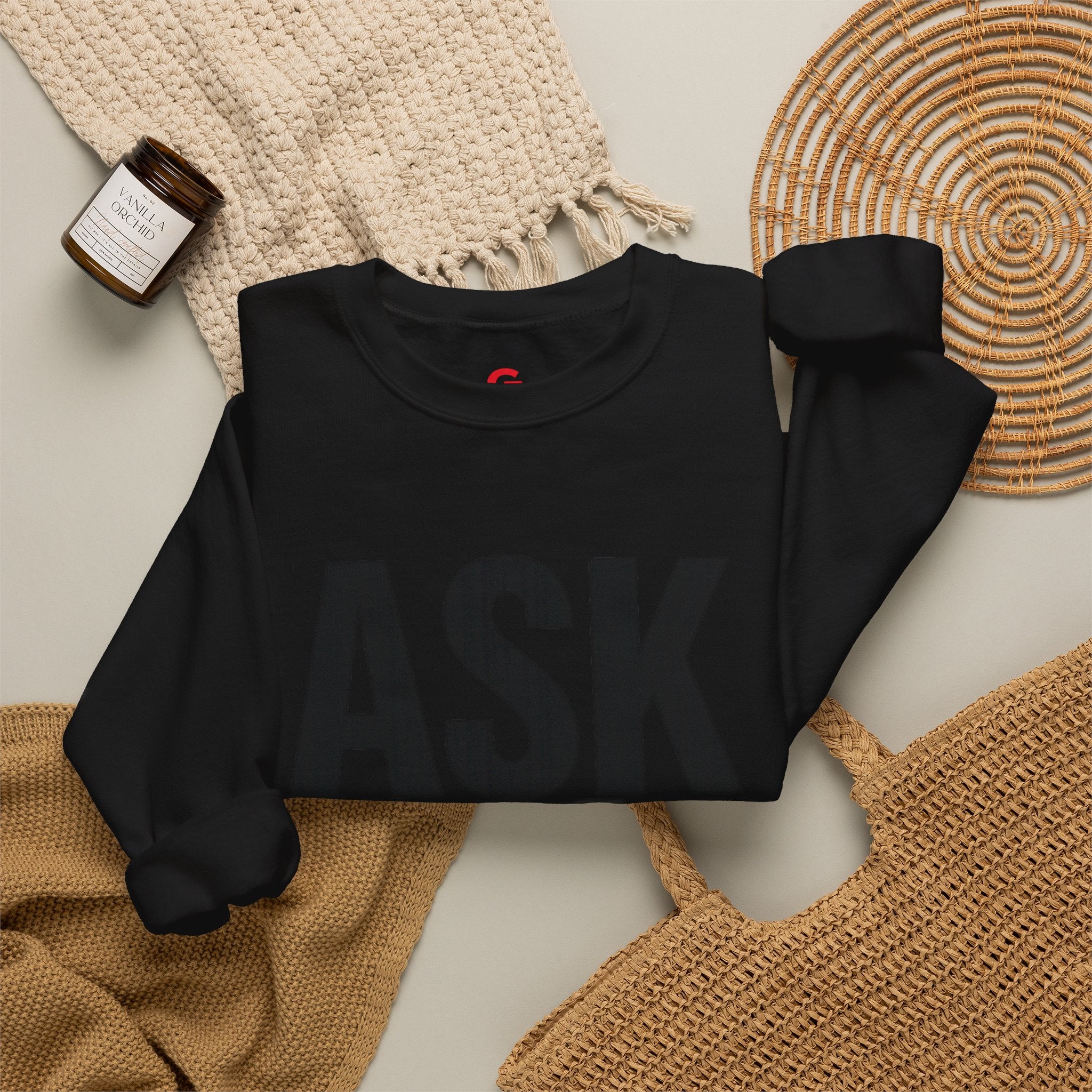 Ask Yourself Sweatshirt — Inspirational Christian Crewneck (Is God Saying Yes or No?)