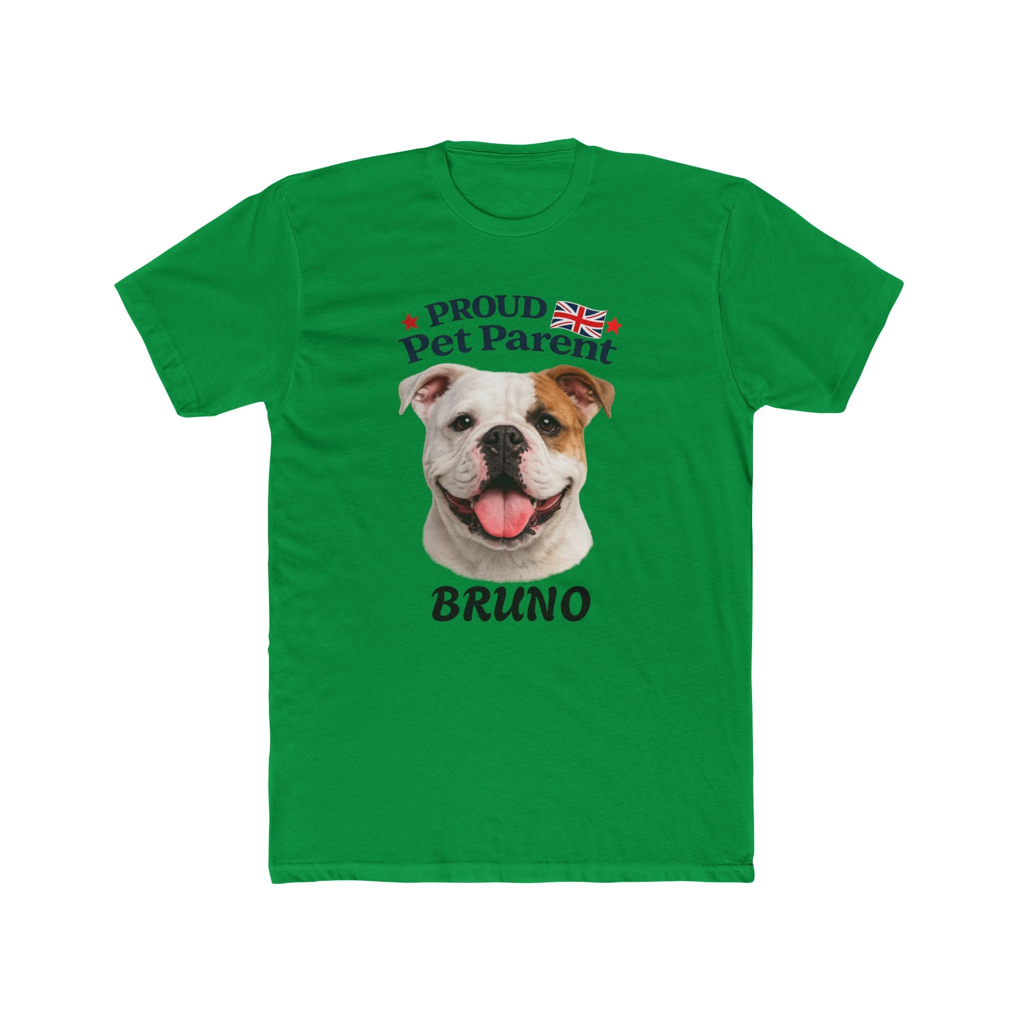 Pet Parent T-Shirt — "Proud Pet Parent" Personalized Dog Tee (Bruno)