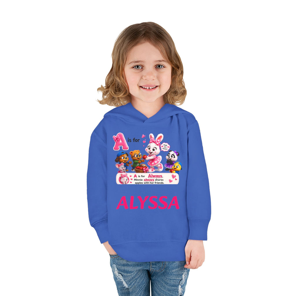 Personalized Paw Patrol Toddler Hoodie – "A is for Always" Name Sweatshirt