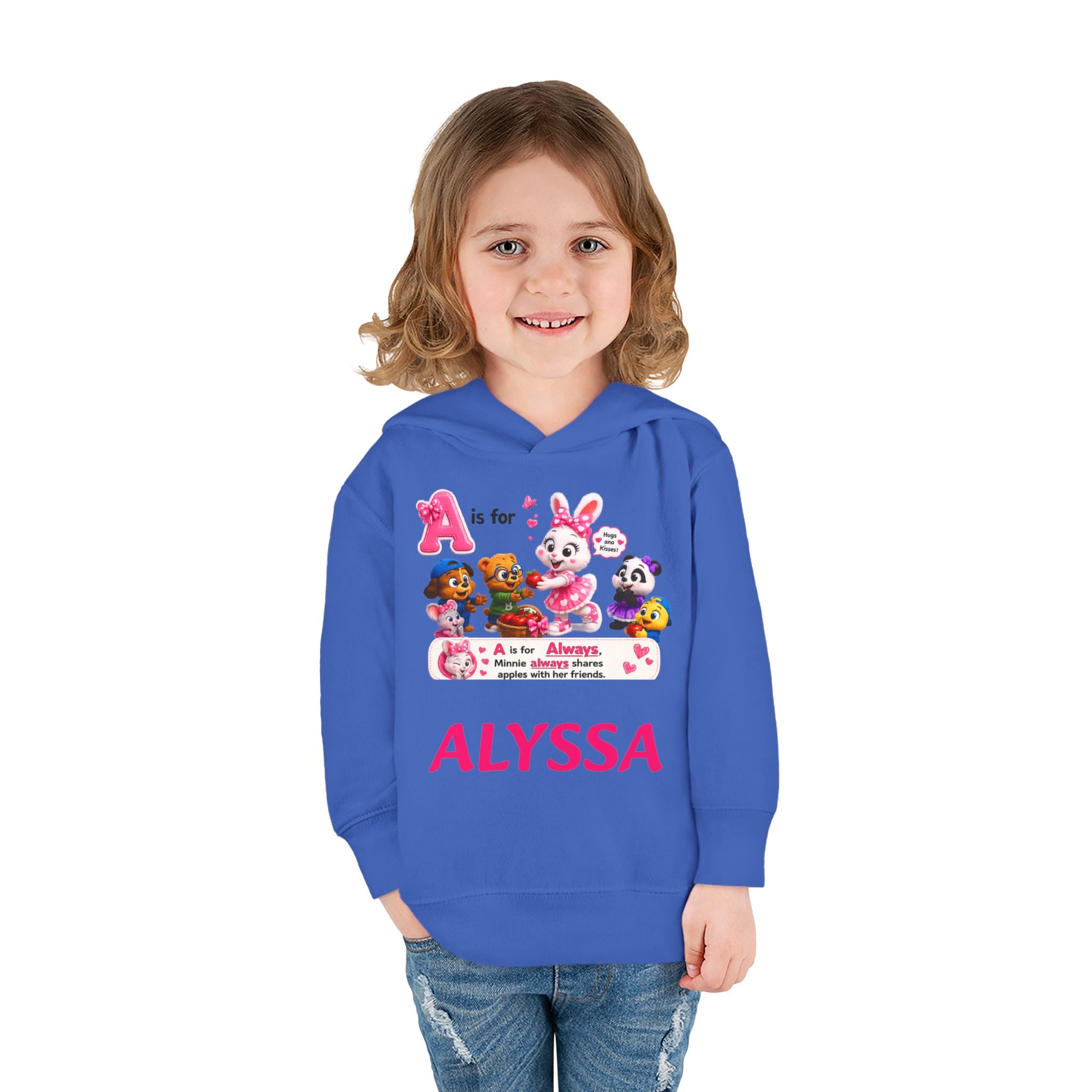 Personalized Paw Patrol Toddler Hoodie – "A is for Always" Name Sweatshirt