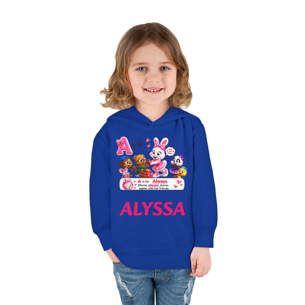 Personalized Paw Patrol Toddler Hoodie – "A is for Always" Name Sweatshirt