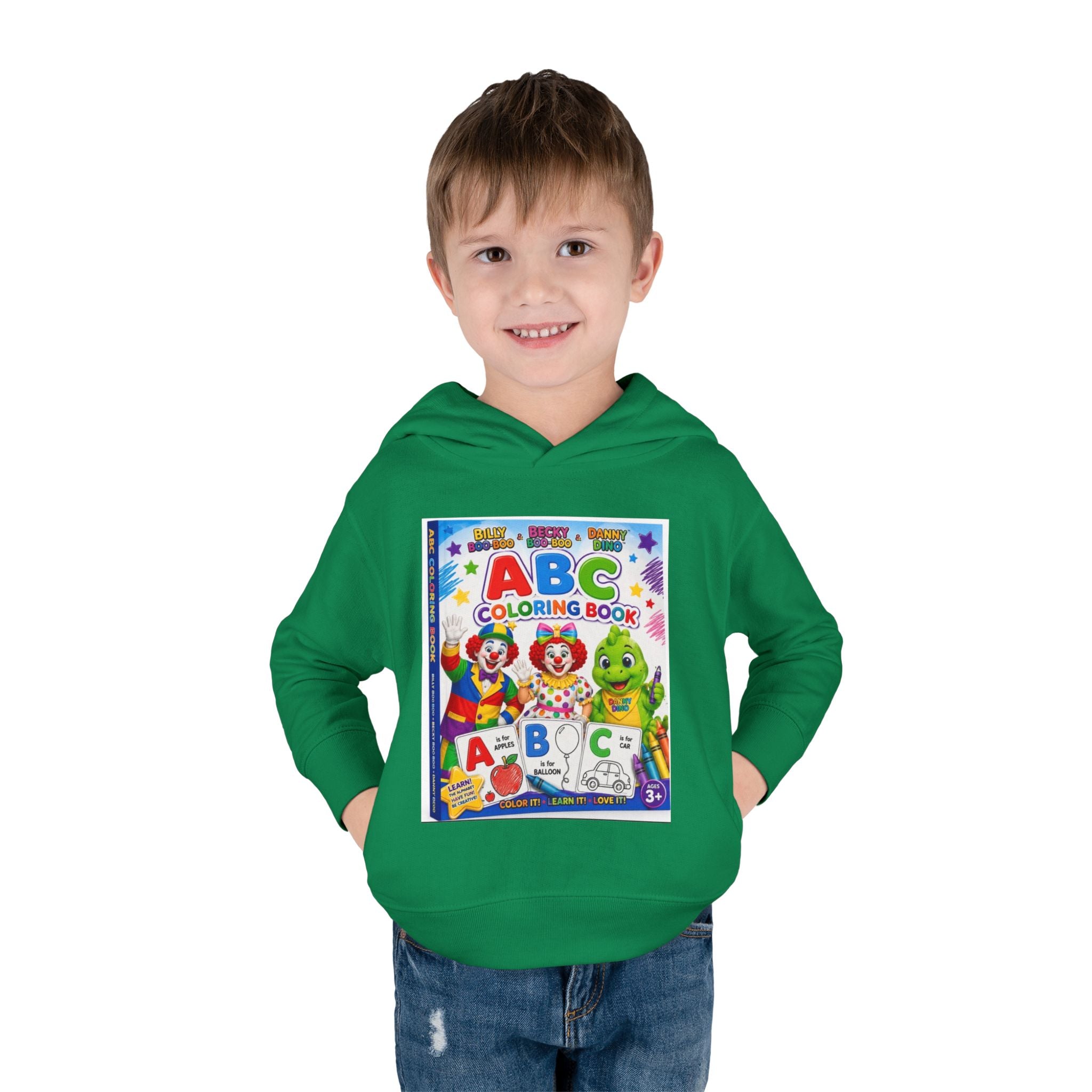 ABC Coloring Book Toddler Hoodie — Cute Educational Pullover for Kids