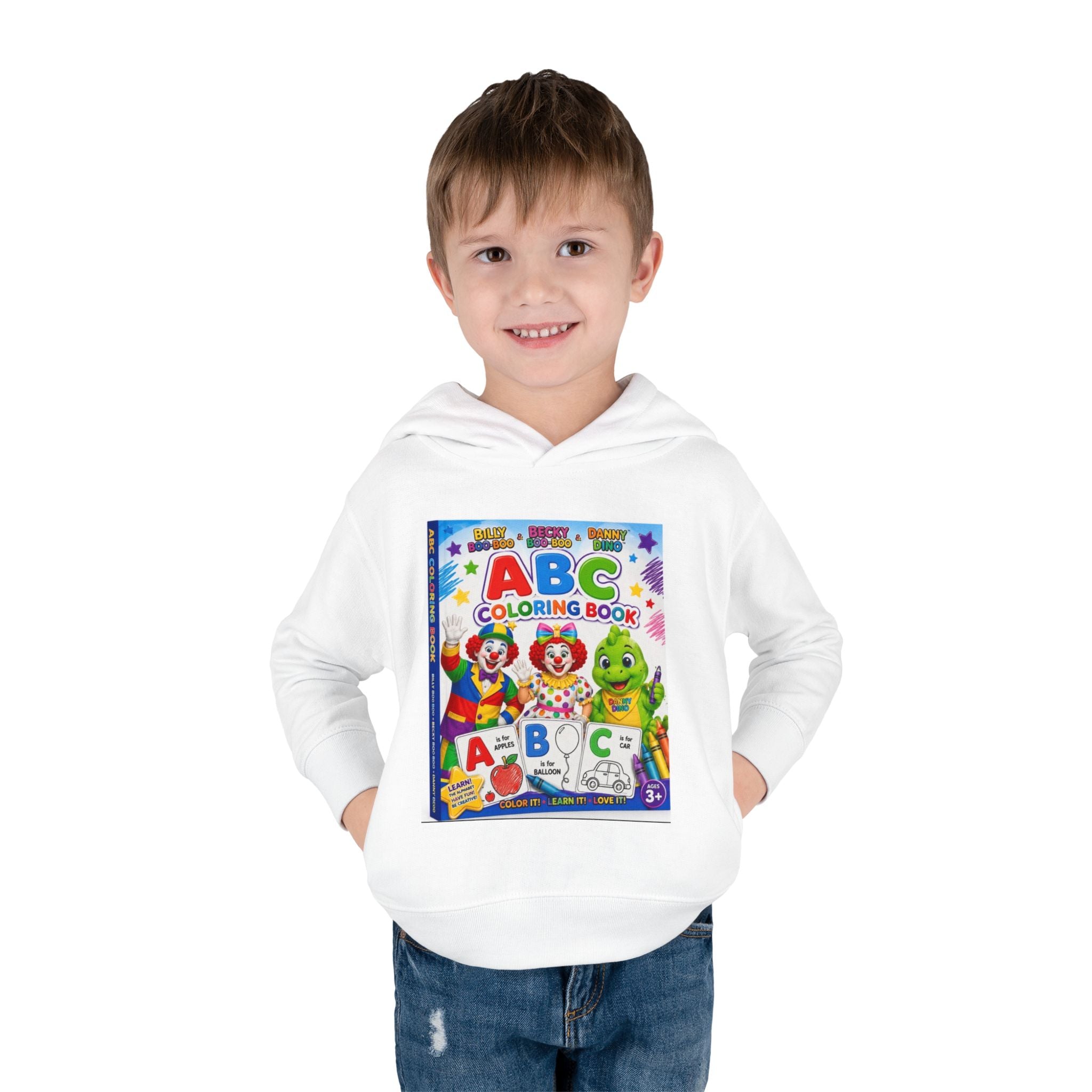ABC Coloring Book Toddler Hoodie — Cute Educational Pullover for Kids