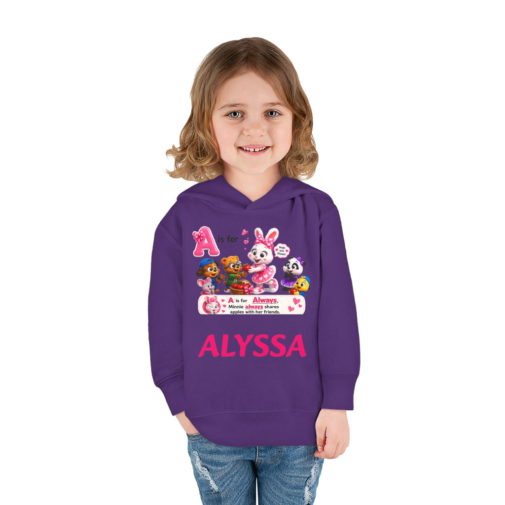 Personalized Paw Patrol Toddler Hoodie – "A is for Always" Name Sweatshirt