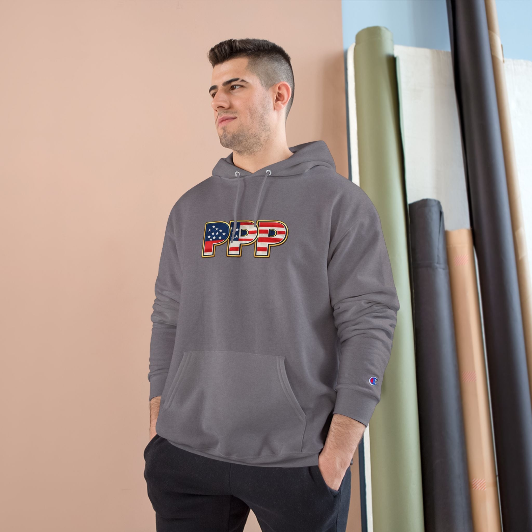 Horse Pet Parent Hoodie — “I’m A Proud Pet Parent” American Flag Logo