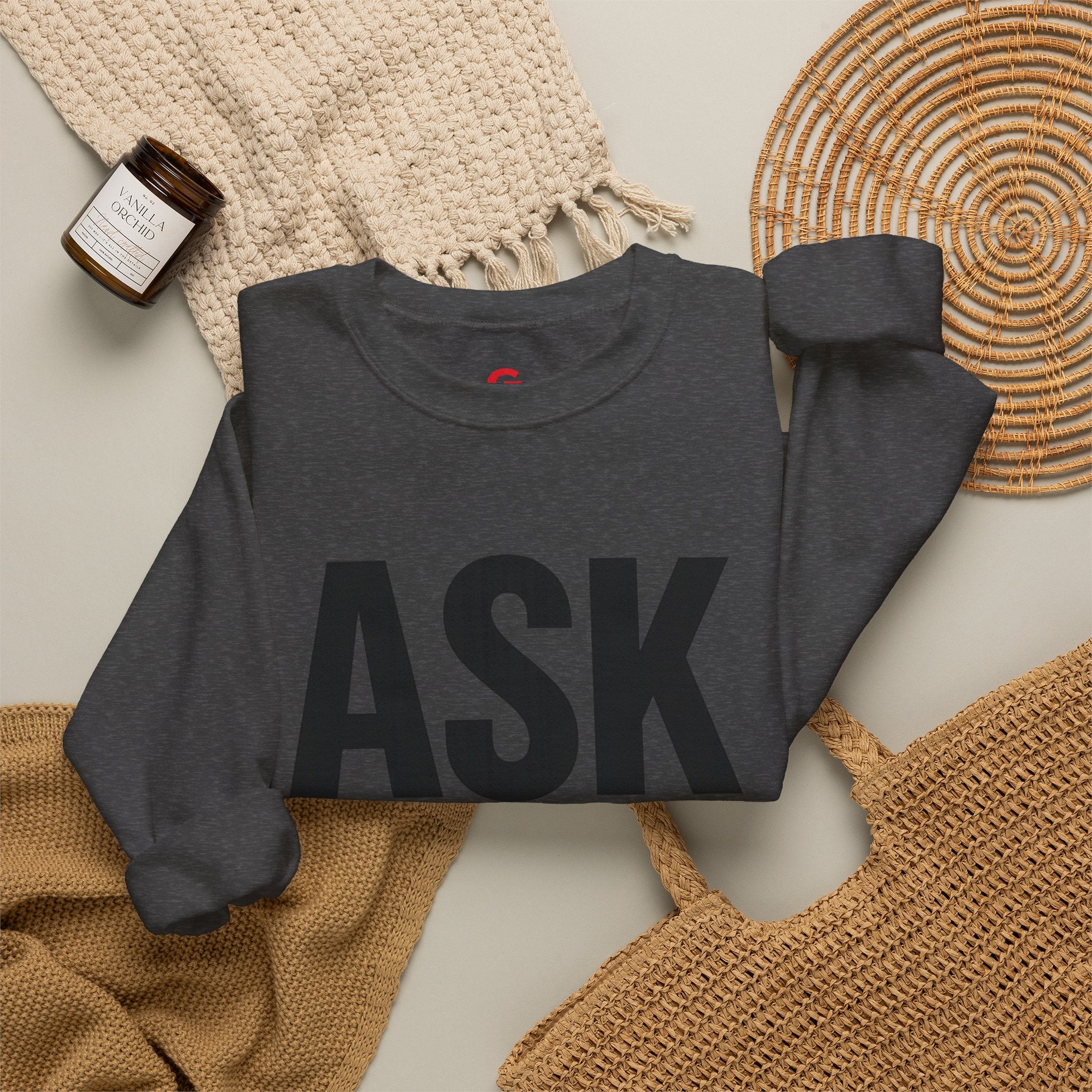 Ask Yourself Sweatshirt — Inspirational Christian Crewneck (Is God Saying Yes or No?)