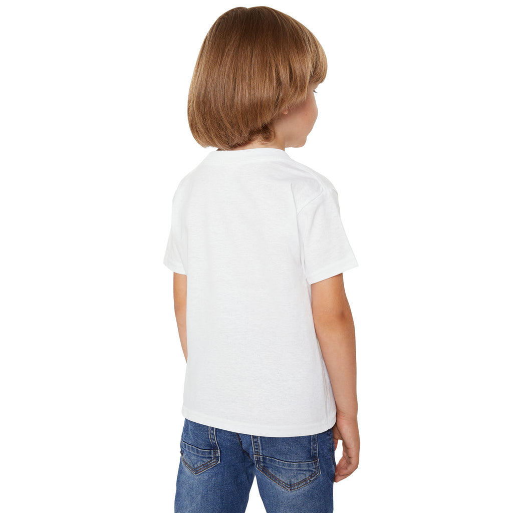 Toddler T‑Shirt — Personalized "B is for Behave" Cartoon Name Tee