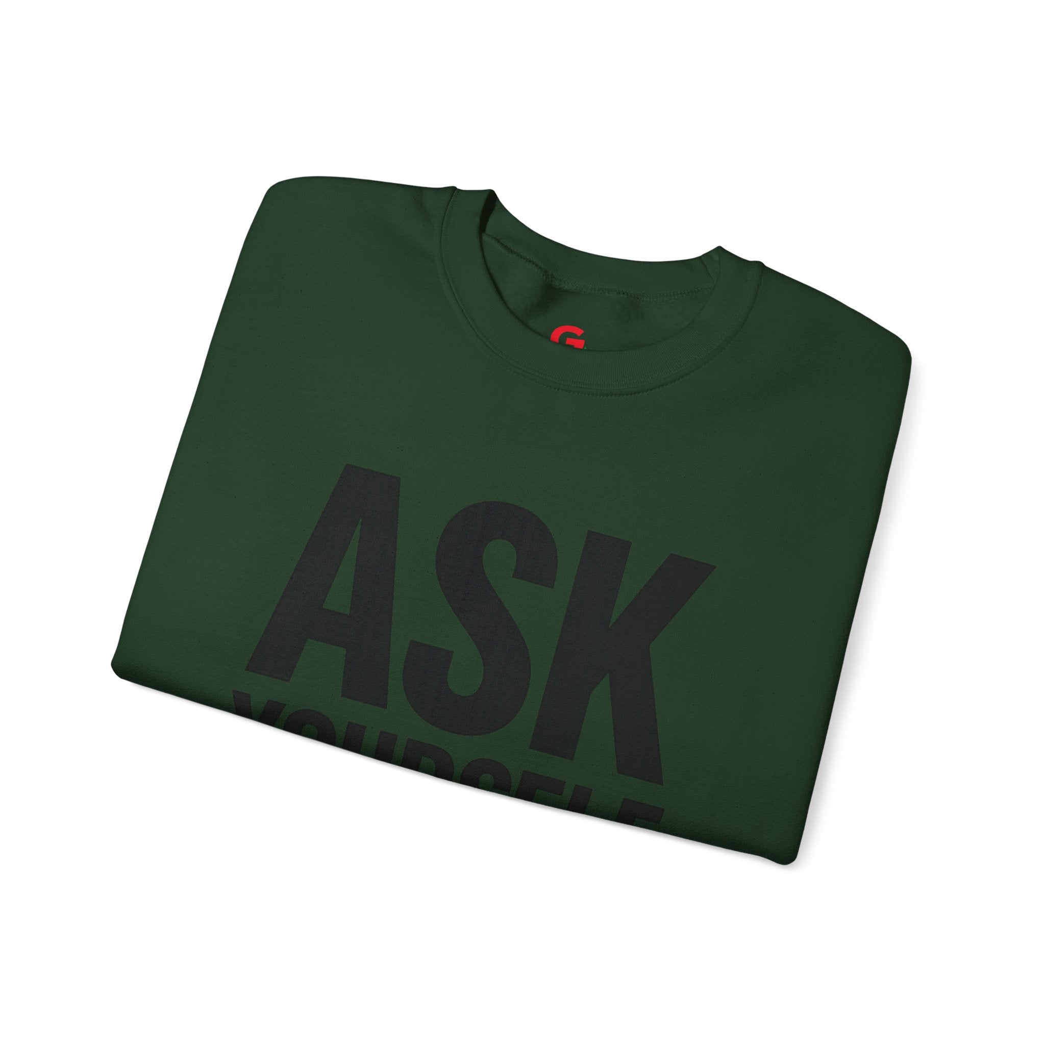 Ask Yourself Sweatshirt — Inspirational Christian Crewneck (Is God Saying Yes or No?)