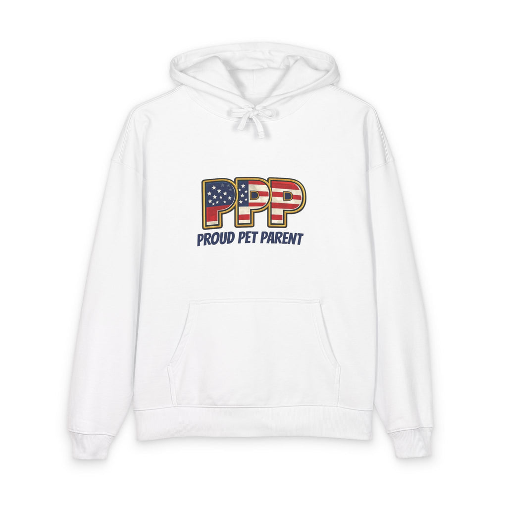 Proud Pet Parent Hoodie — Patriotic PFP American Flag Design