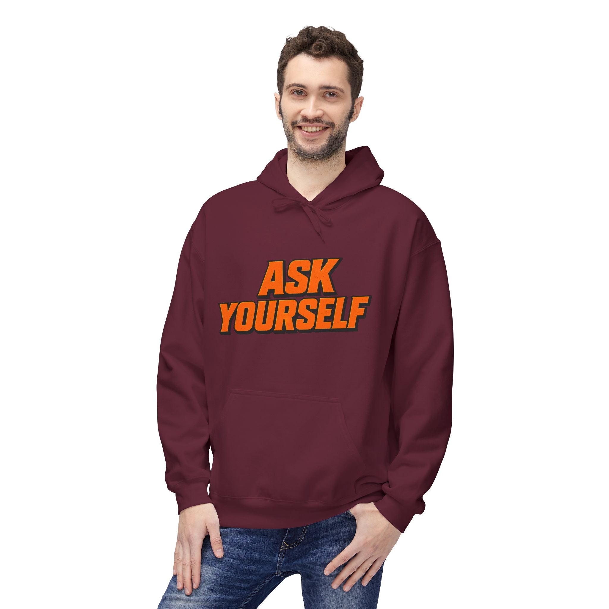 Basketball Hoodie – "Ask Yourself: Are You Built For This?" Motivational Sports Pullover