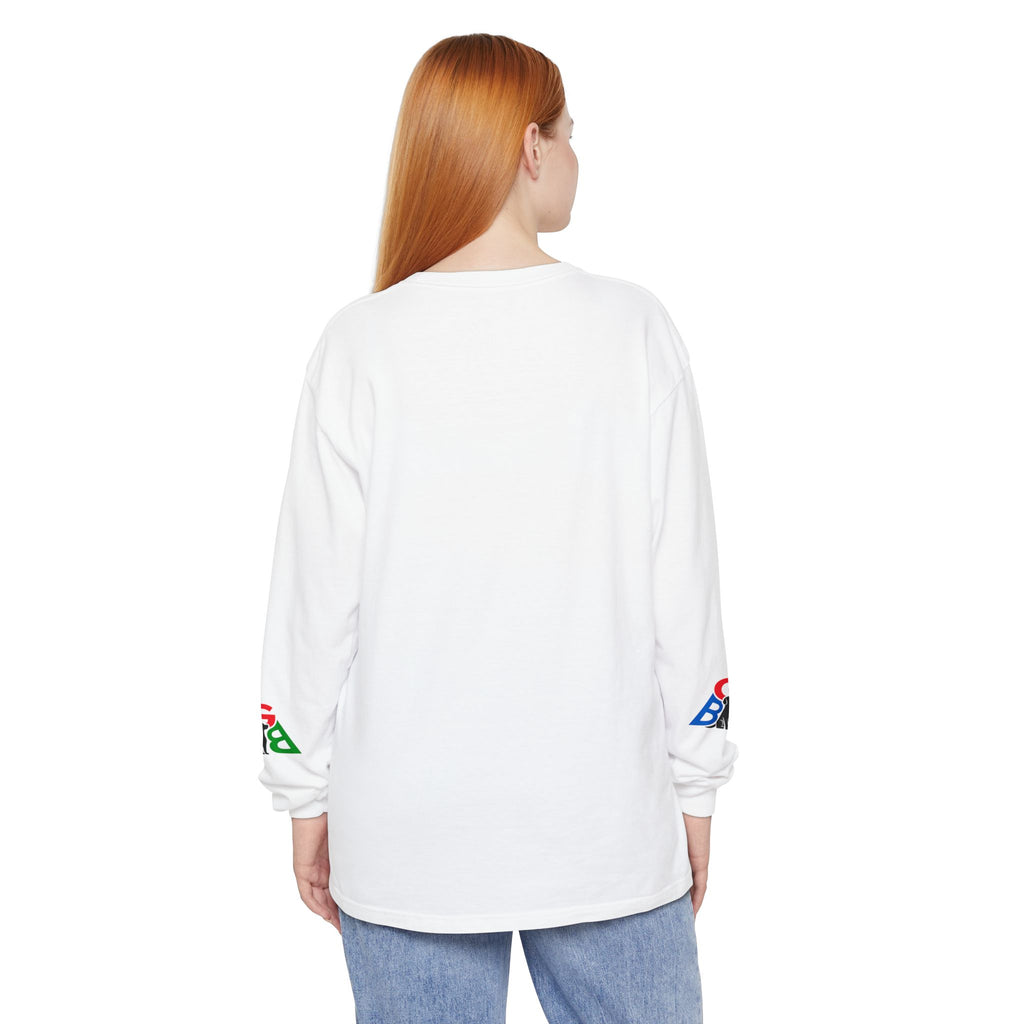 Motivational Long Sleeve Tee — “Diagnosis Without Action Becomes Curiosity” Graphic