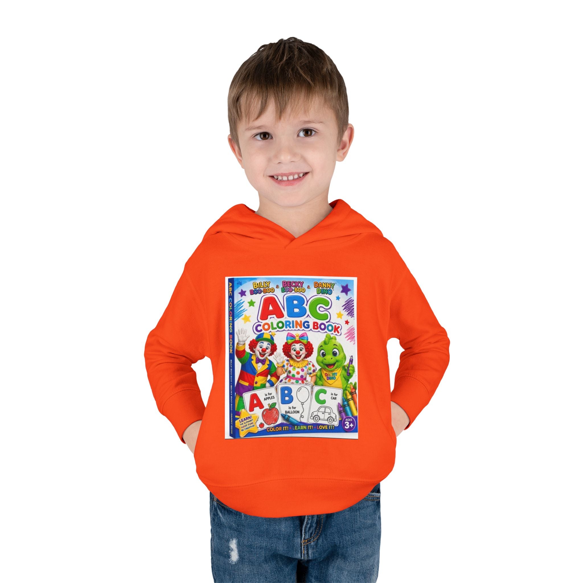 ABC Coloring Book Toddler Hoodie — Cute Educational Pullover for Kids