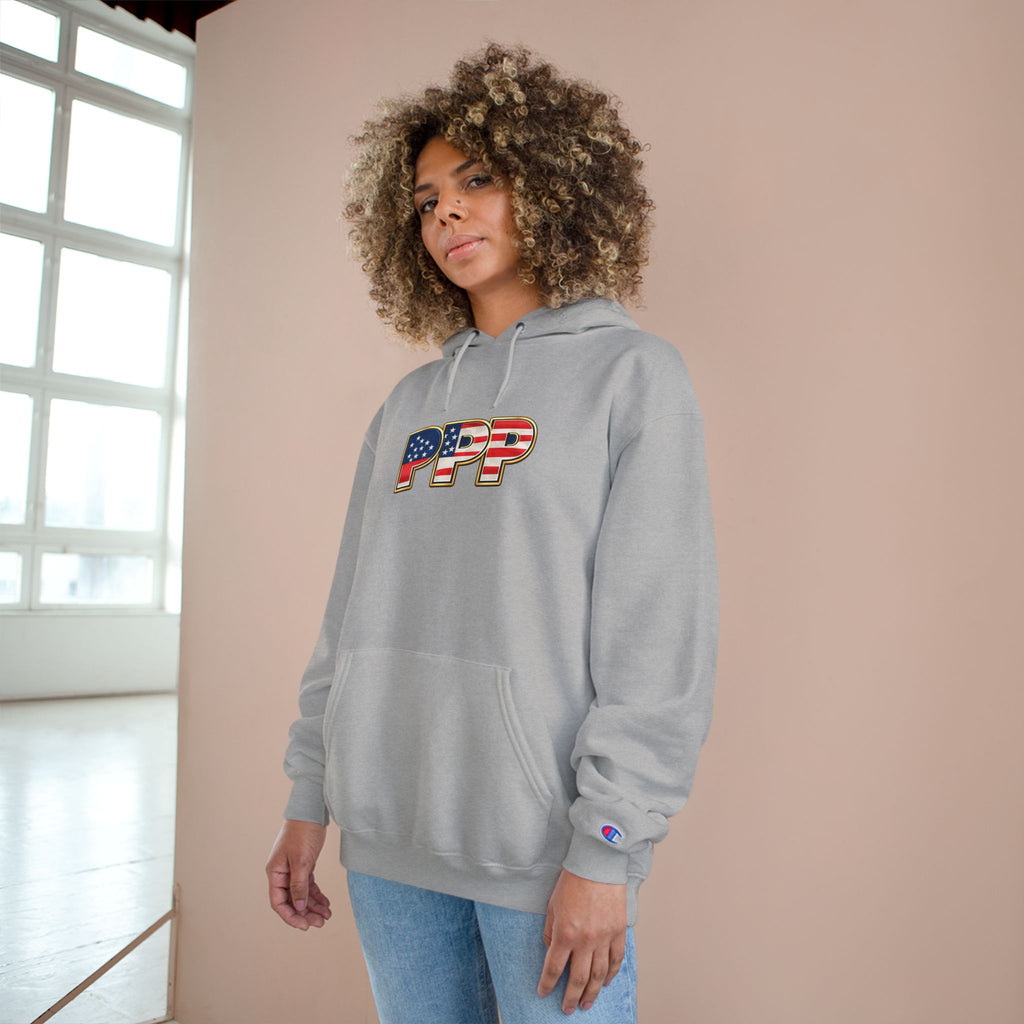 Horse Pet Parent Hoodie — “I’m A Proud Pet Parent” American Flag Logo