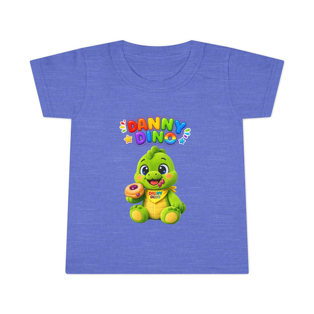 Danny Dino Toddler T-Shirt — Cute Green Dinosaur Graphic Tee for Kids