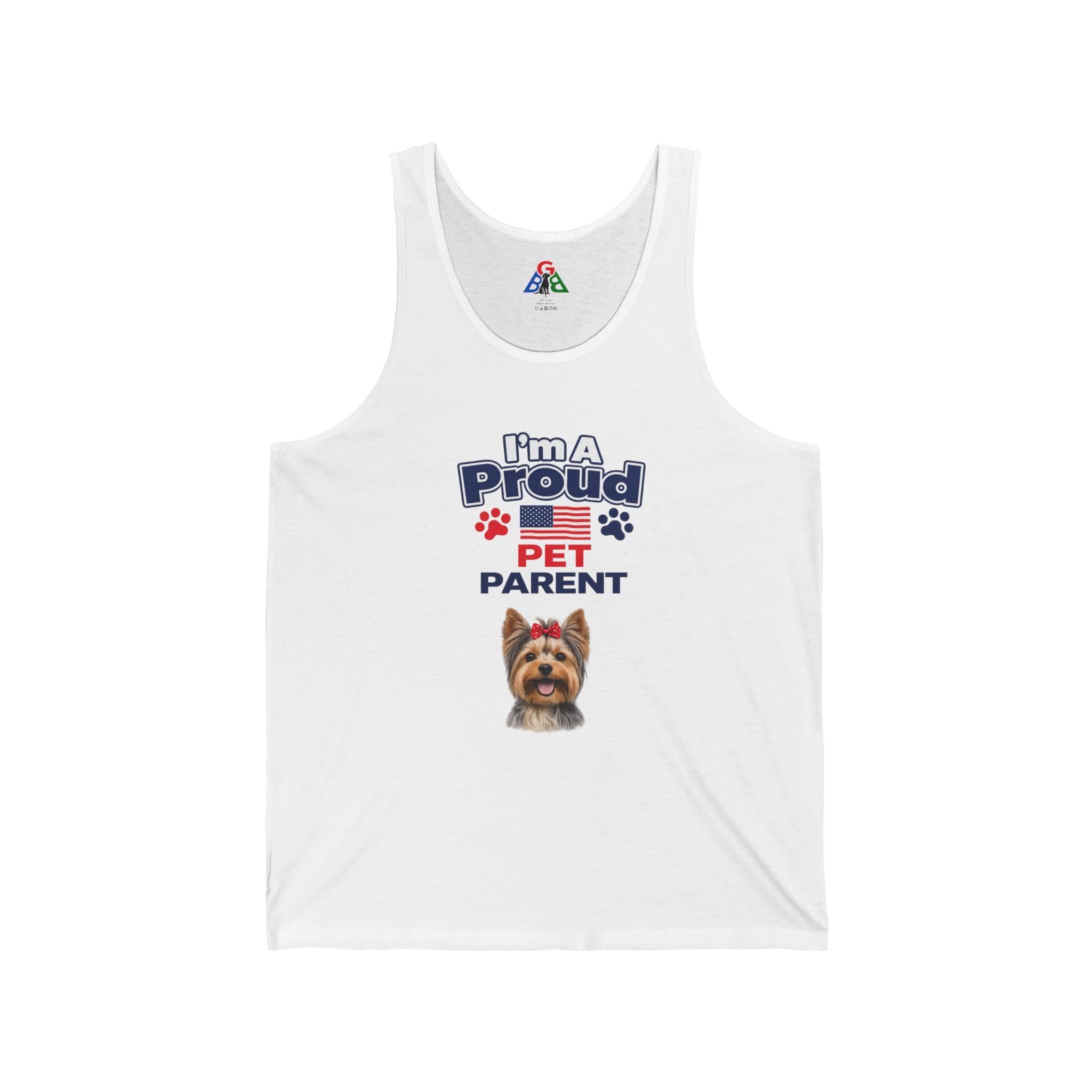 I'm A Proud Pet Parent Tank Top — Cute Yorkie Dog Graphic