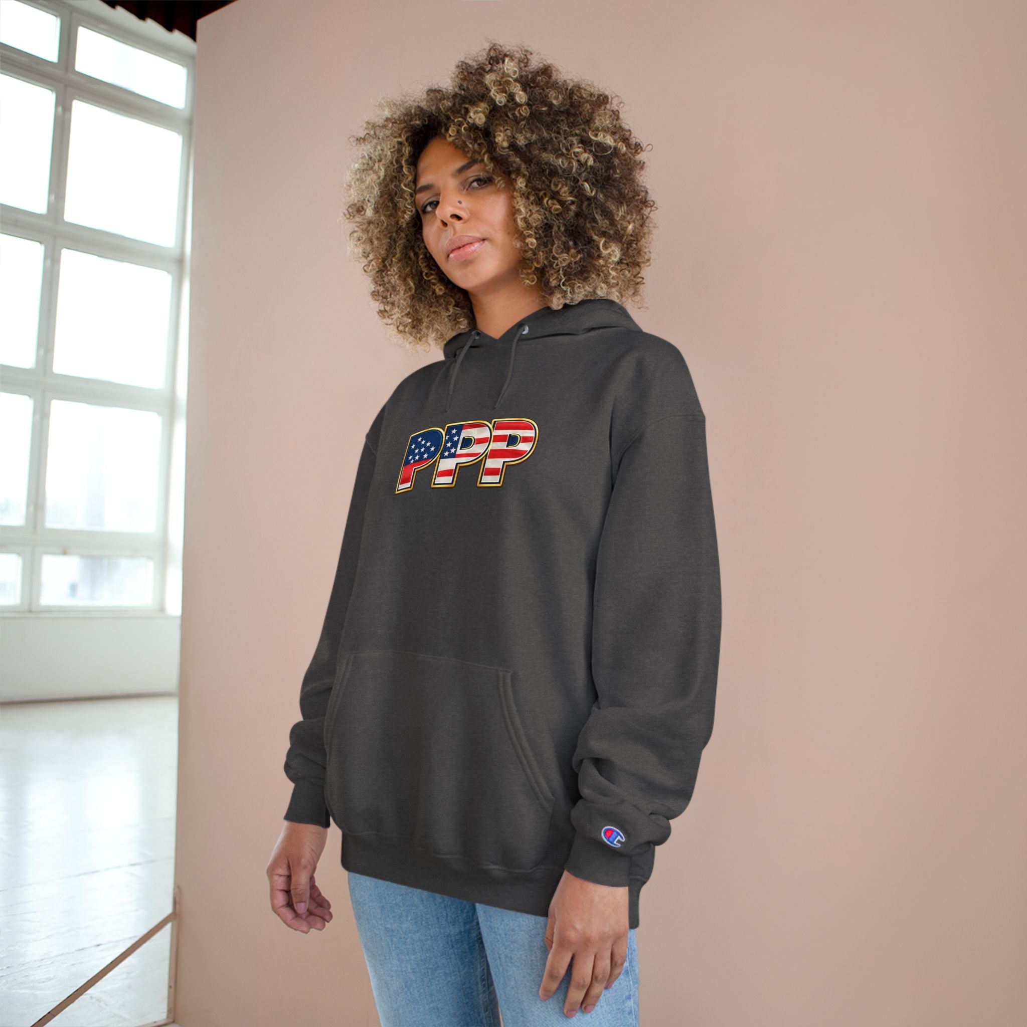 Horse Pet Parent Hoodie — “I’m A Proud Pet Parent” American Flag Logo