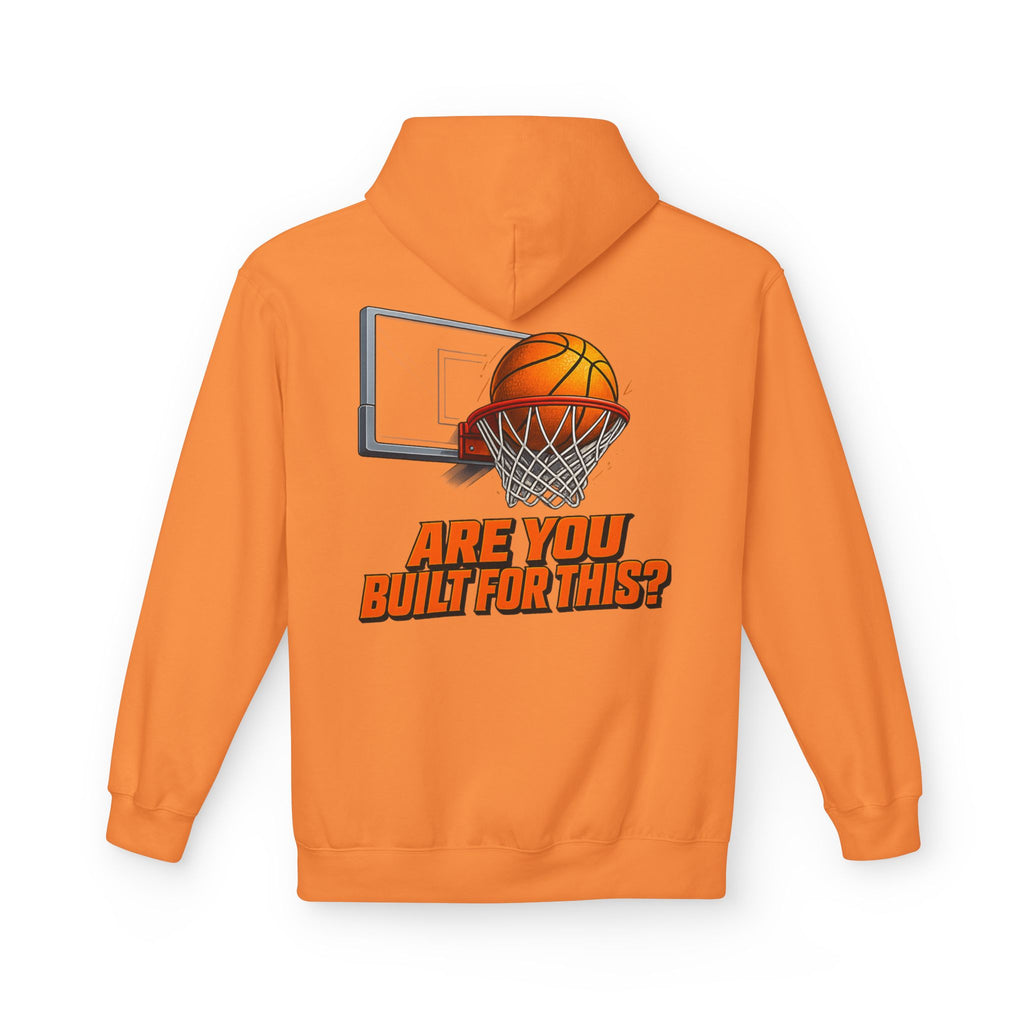 Basketball Hoodie – "Ask Yourself: Are You Built For This?" Motivational Sports Pullover