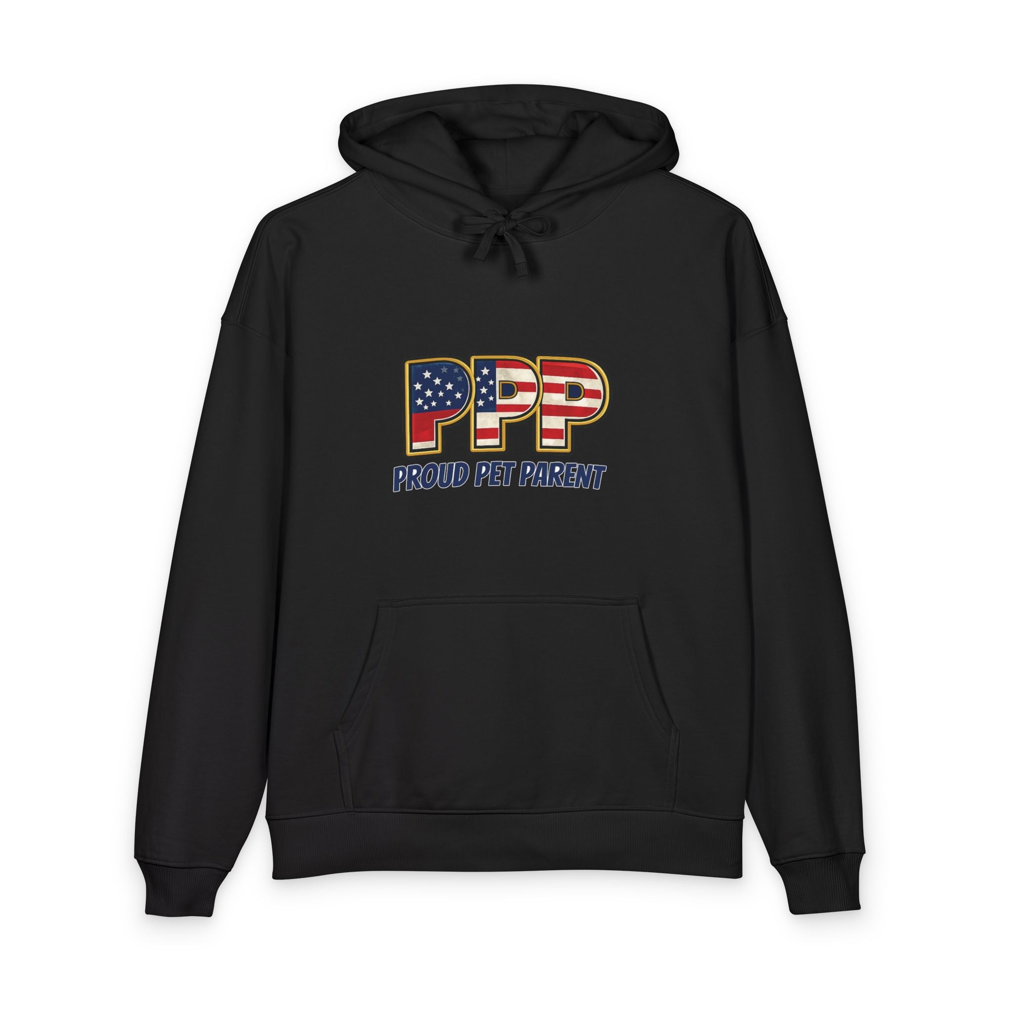 Proud Pet Parent Hoodie — Patriotic PFP American Flag Design