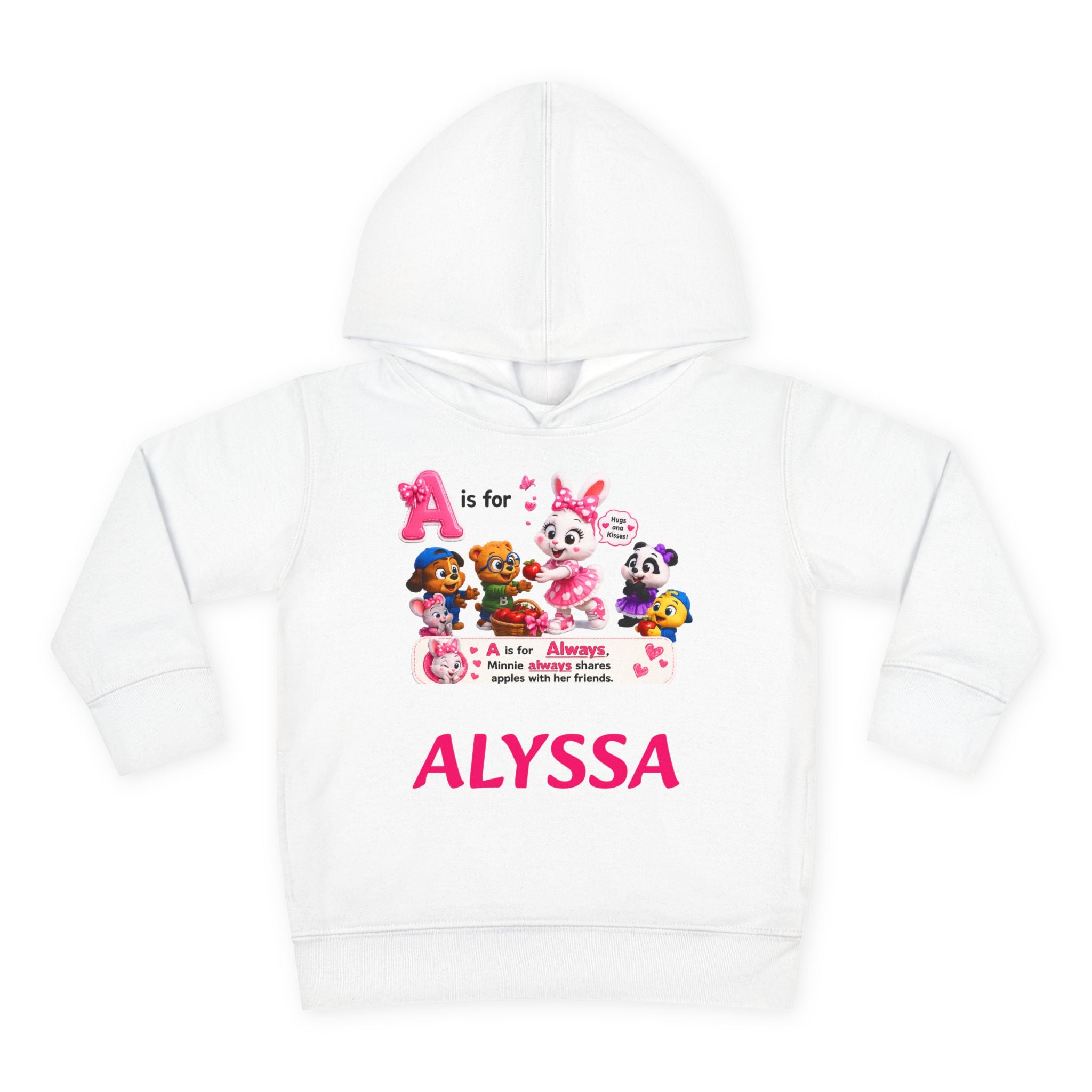 Personalized Paw Patrol Toddler Hoodie – "A is for Always" Name Sweatshirt
