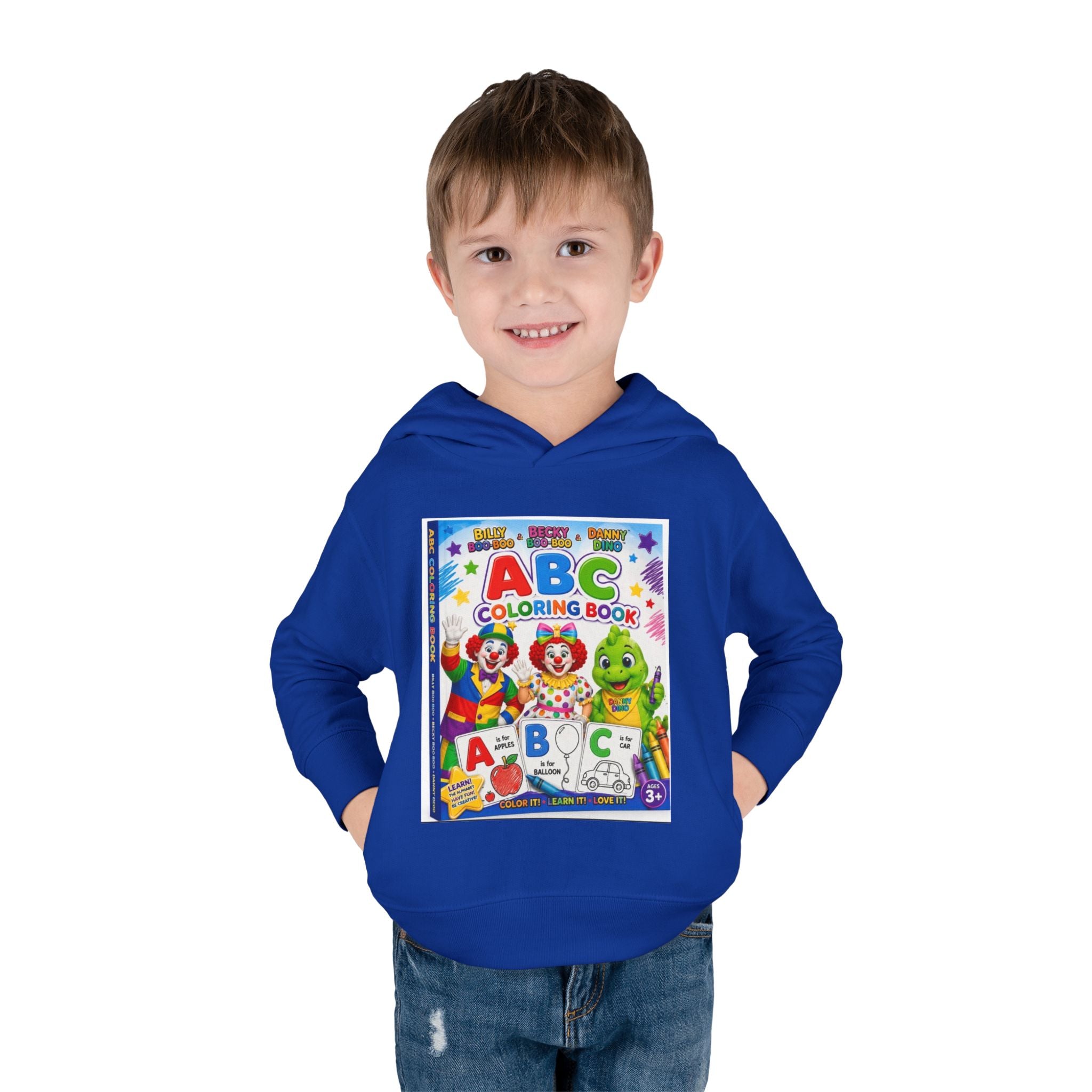 ABC Coloring Book Toddler Hoodie — Cute Educational Pullover for Kids