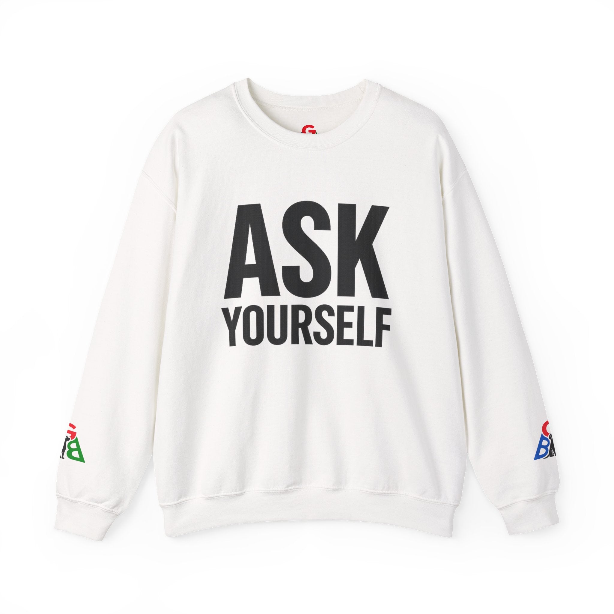 Ask Yourself Sweatshirt — Inspirational Christian Crewneck (Is God Saying Yes or No?)
