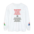 Motivational Long Sleeve Tee — “Diagnosis Without Action Becomes Curiosity” Graphic