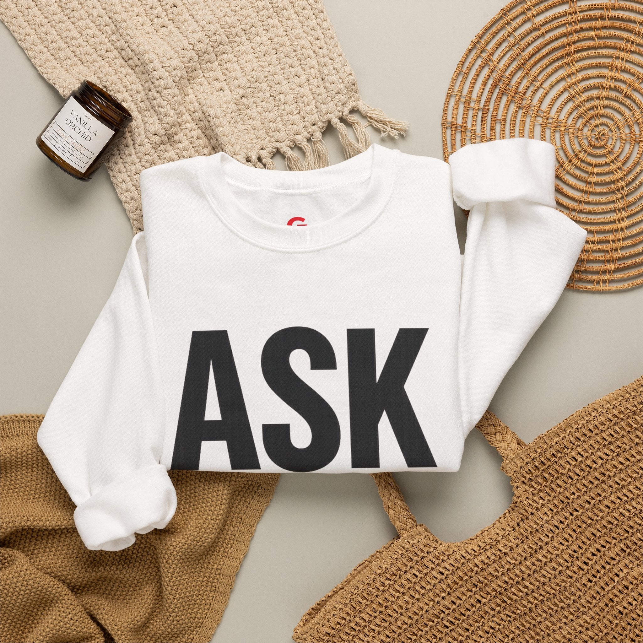 Ask Yourself Sweatshirt — Inspirational Christian Crewneck (Is God Saying Yes or No?)