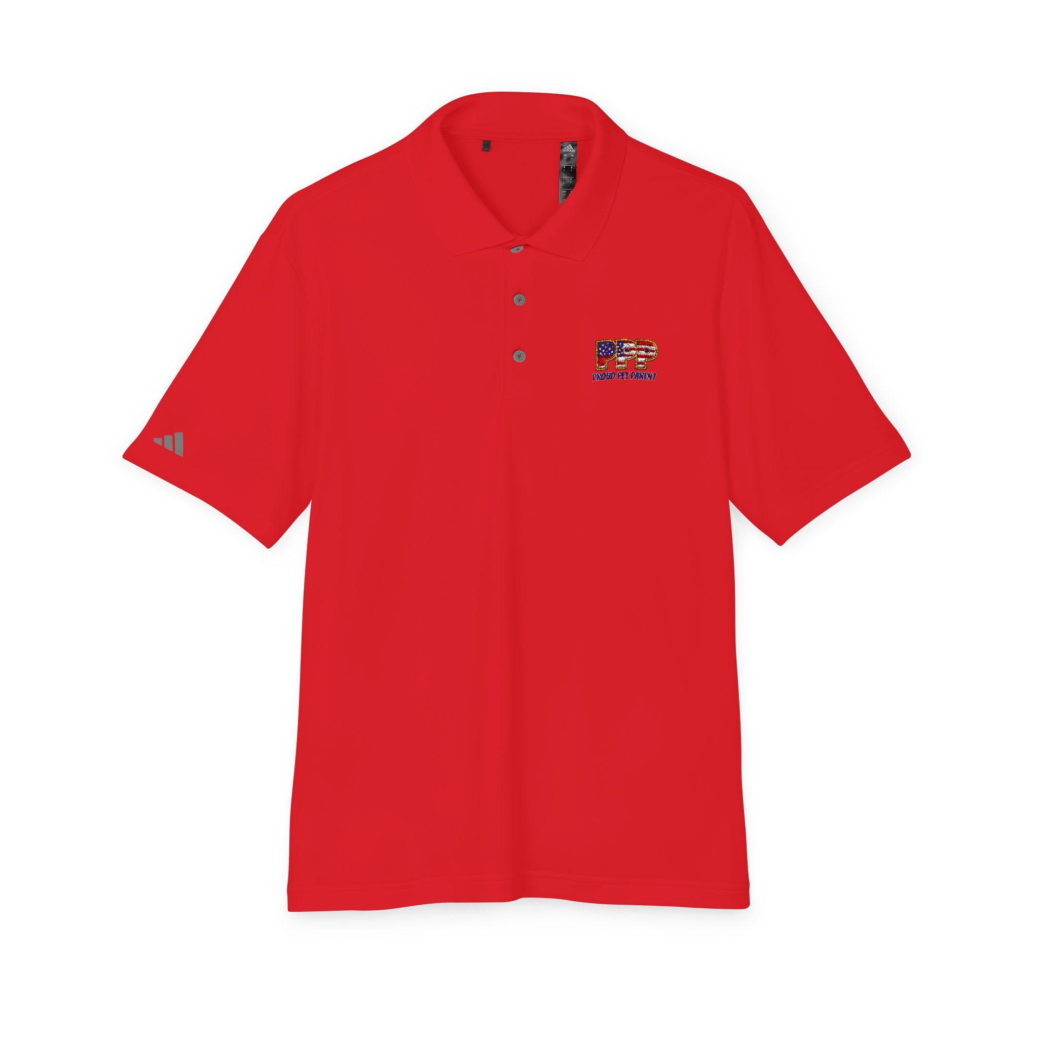 Performance Polo — Small 'RFP' Retro Flag Logo Chest